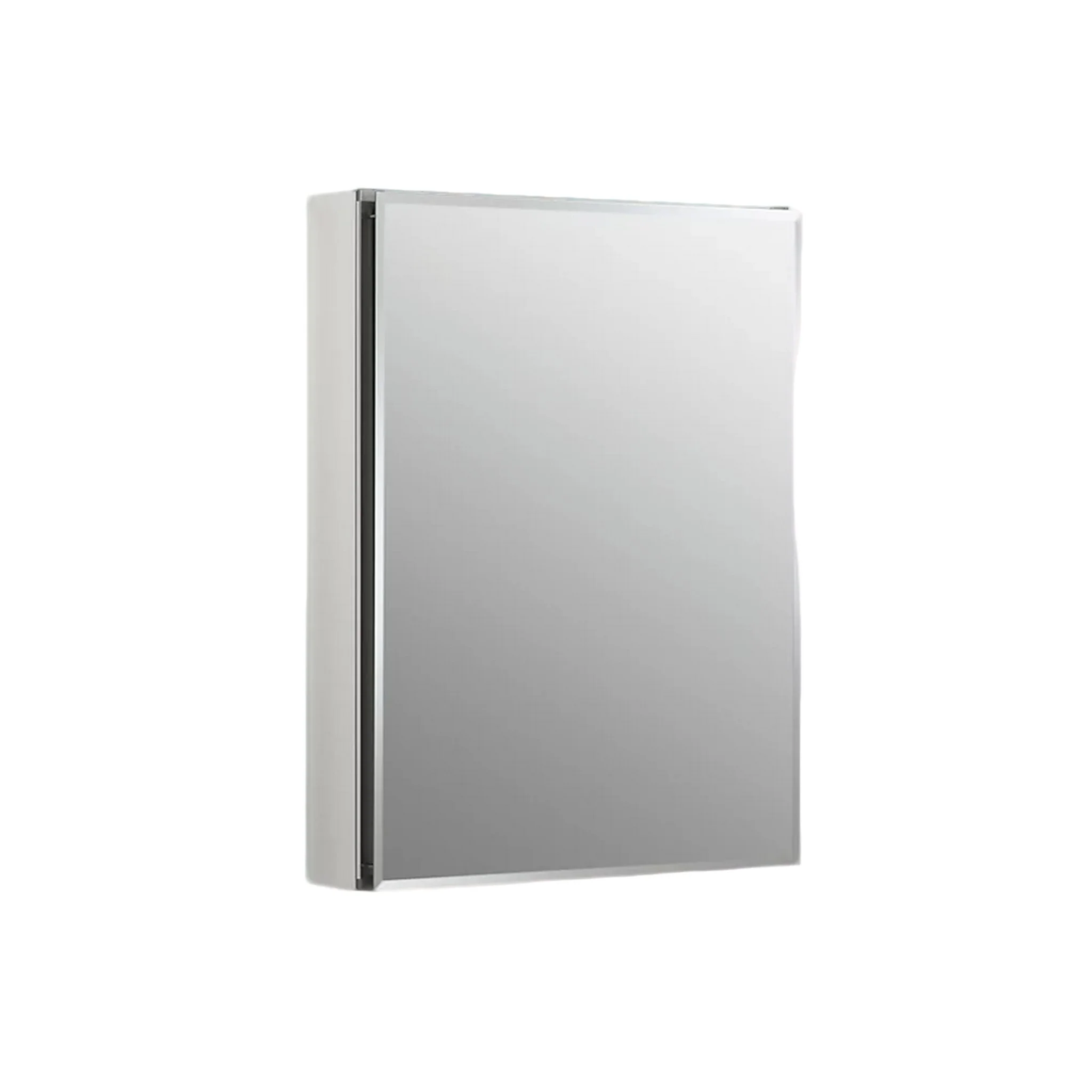 20 X 26 INCHES ALUMINUM SINGLE-DOOR MEDICINE CABINET WITH BEVELED EDGES