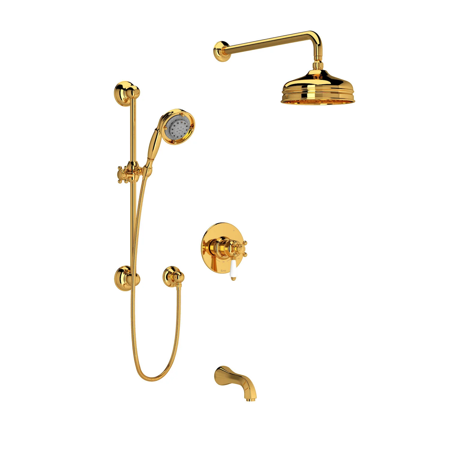 ACQUI 1/2" THERMOSTATIC & PRESSURE BALANCE 3 FUNCTION SYSTEM WITH INTEGRATED VOLUME CONTROL (PORCELAIN LEVER) - Image 2