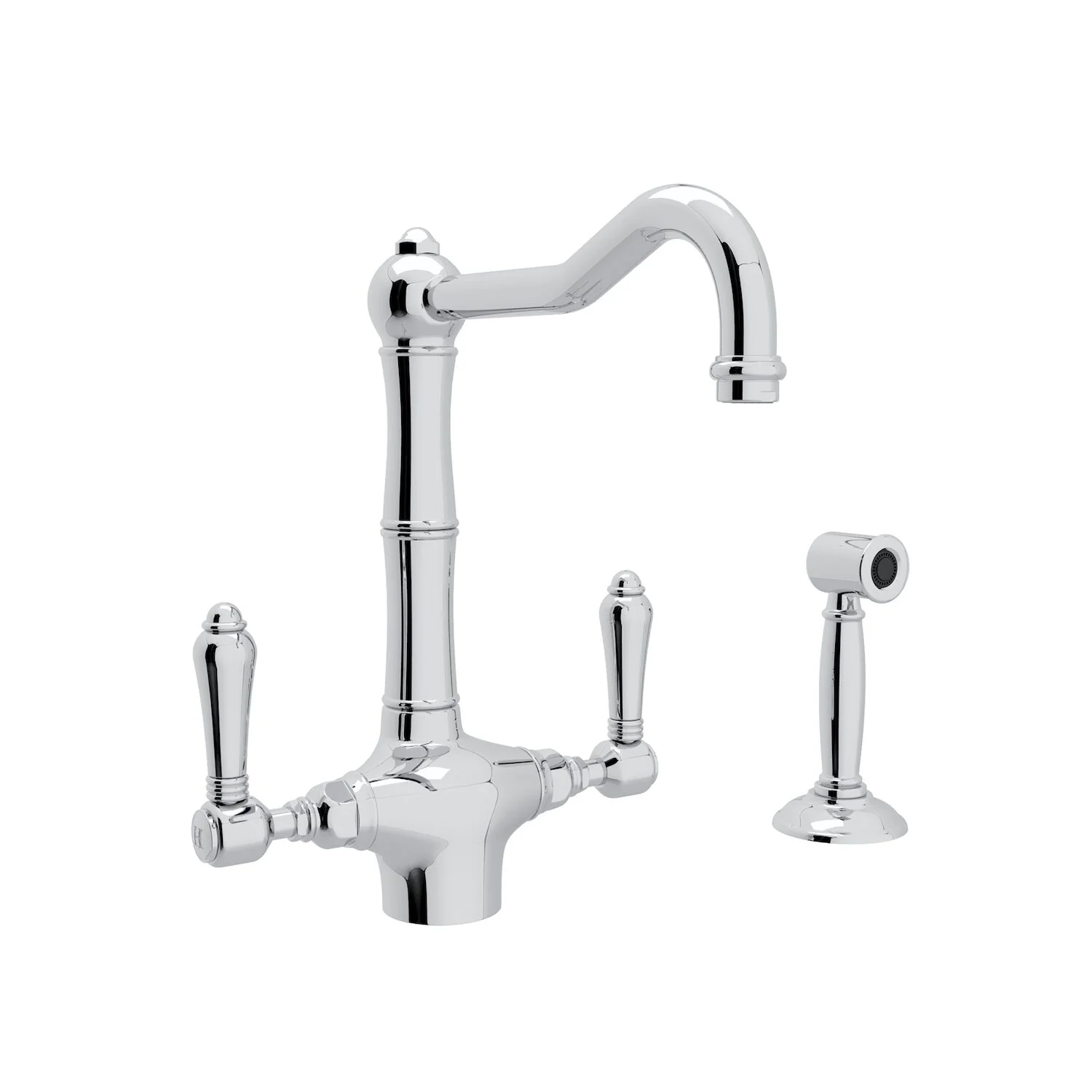 ACQUI® TWO HANDLE KITCHEN FAUCET WITH SIDE SPRAY (LEVER HANDLE) - Image 4