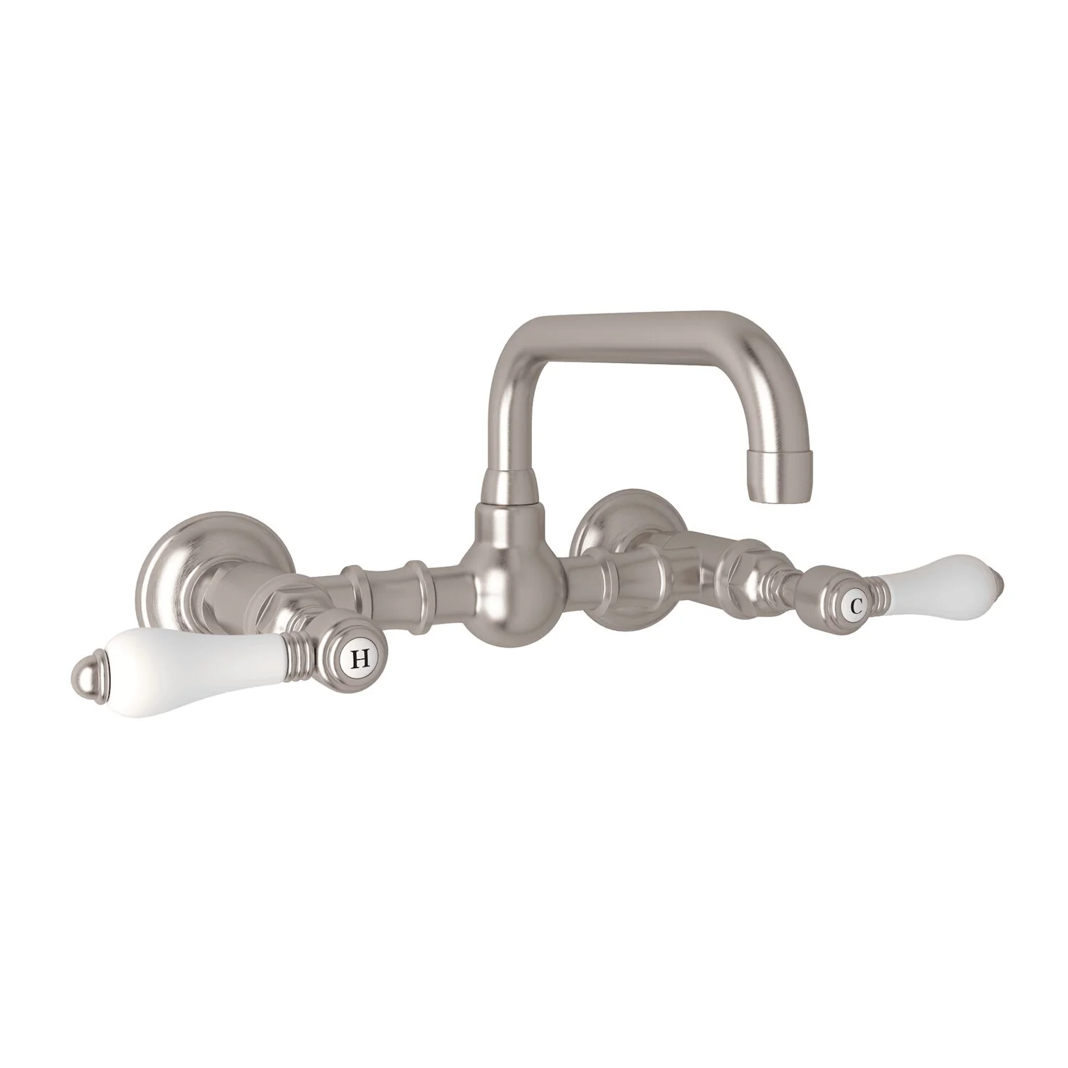 ACQUI® WALL MOUNT BRIDGE LAVATORY FAUCET WITH U-SPOUT - Image 4