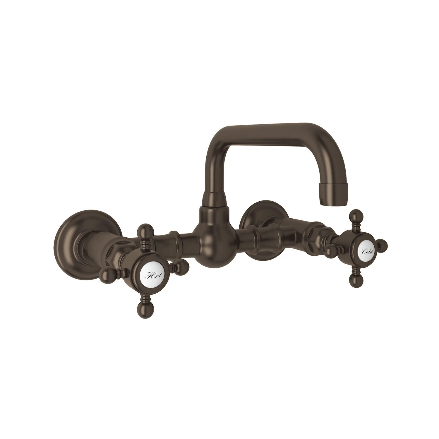 ACQUI® WALL MOUNT BRIDGE LAVATORY FAUCET WITH U-SPOUT (CROSS HANDLE) - Image 5