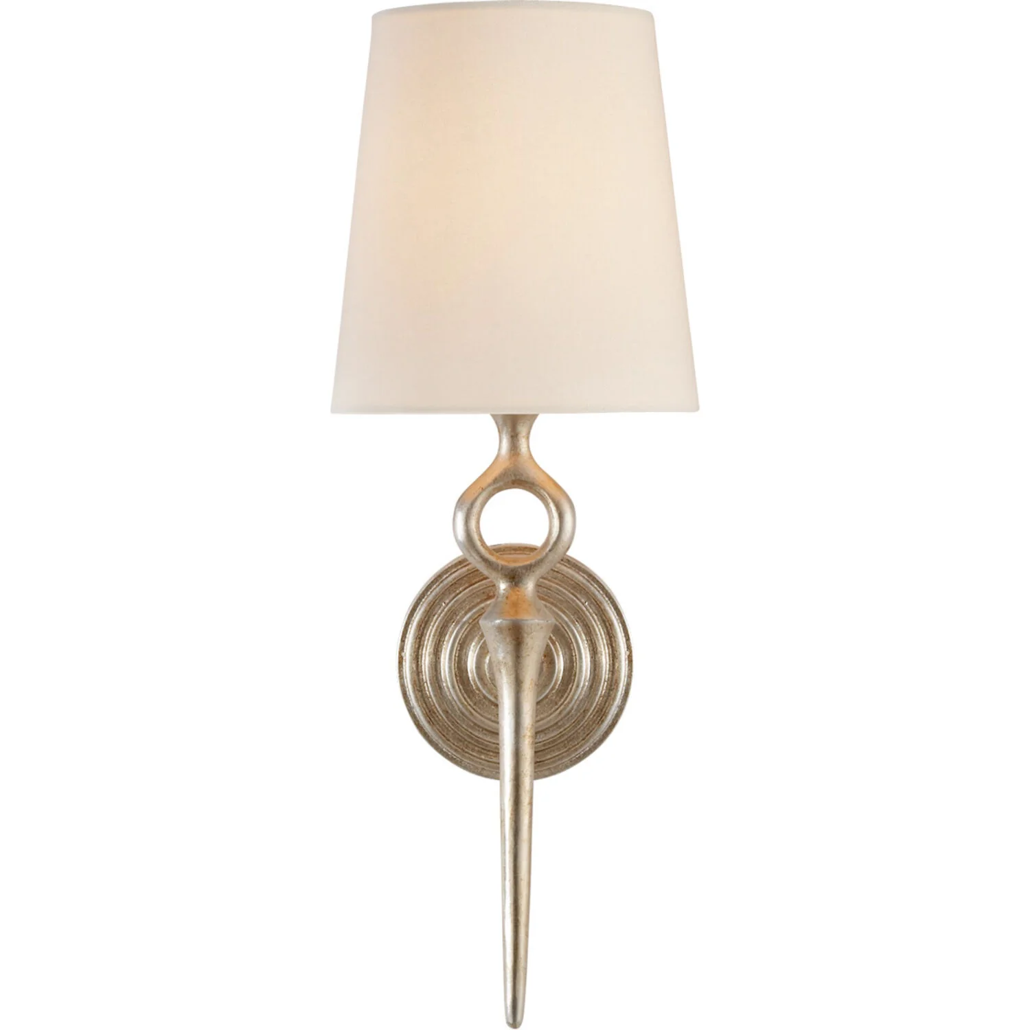 AERIN BRISTOL2 1-LIGHT 7-INCH WALL SCONCE LIGHT WITH LINEN SHADE - Image 2