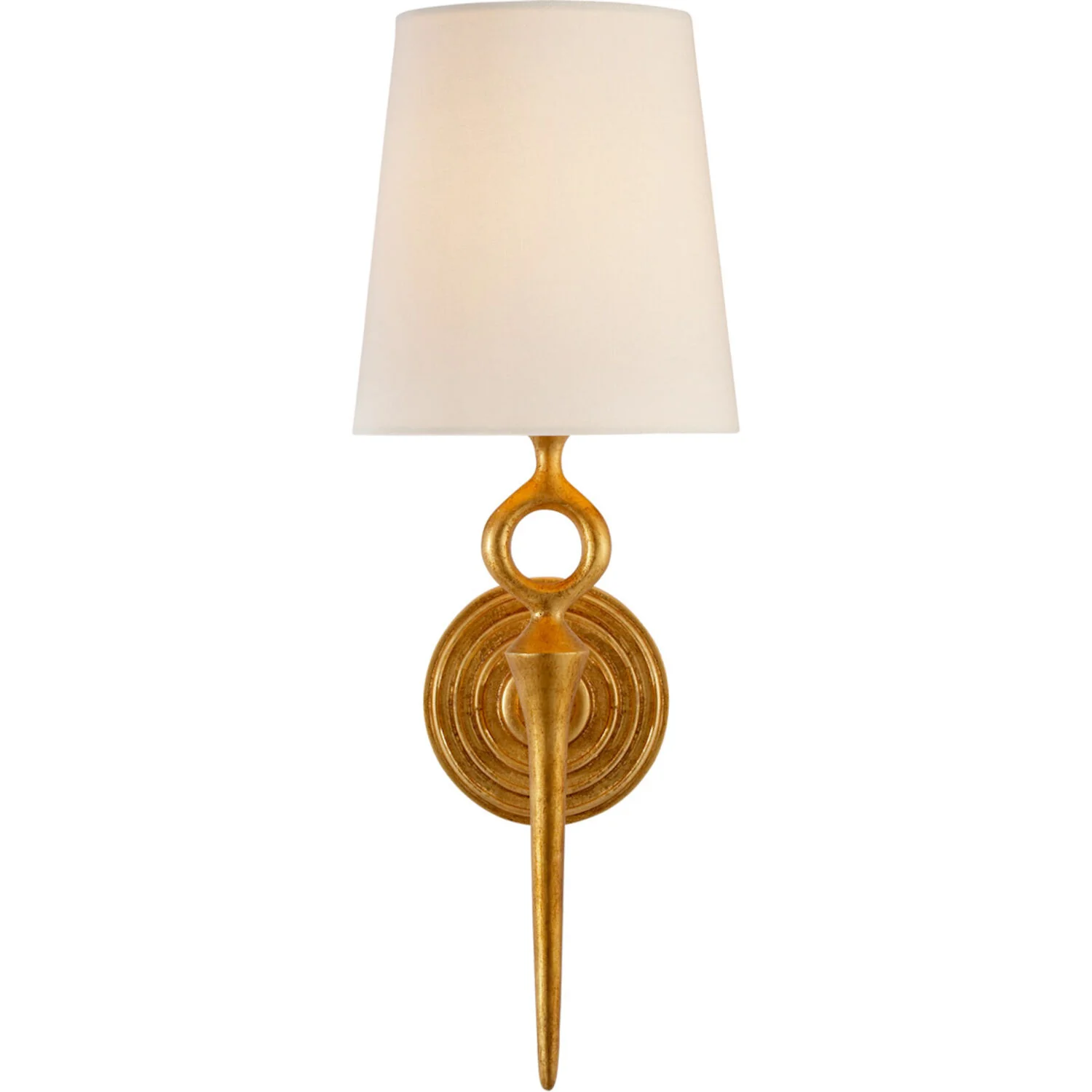AERIN BRISTOL2 1-LIGHT 7-INCH WALL SCONCE LIGHT WITH LINEN SHADE - Image 3