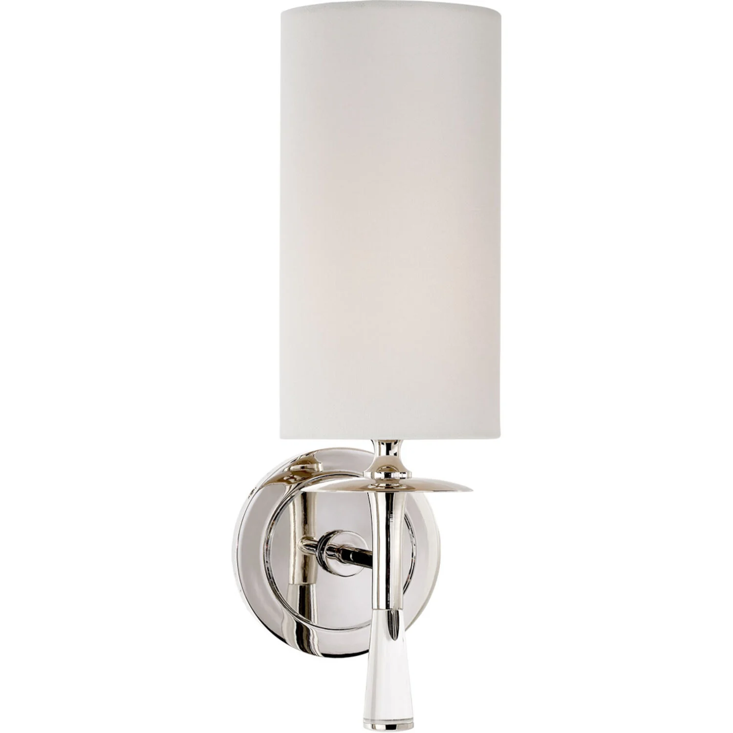 AERIN DRUNMORE 1-LIGHT 5-INCH WALL SCONCE LIGHT WITH LINEN SHADE - Image 2