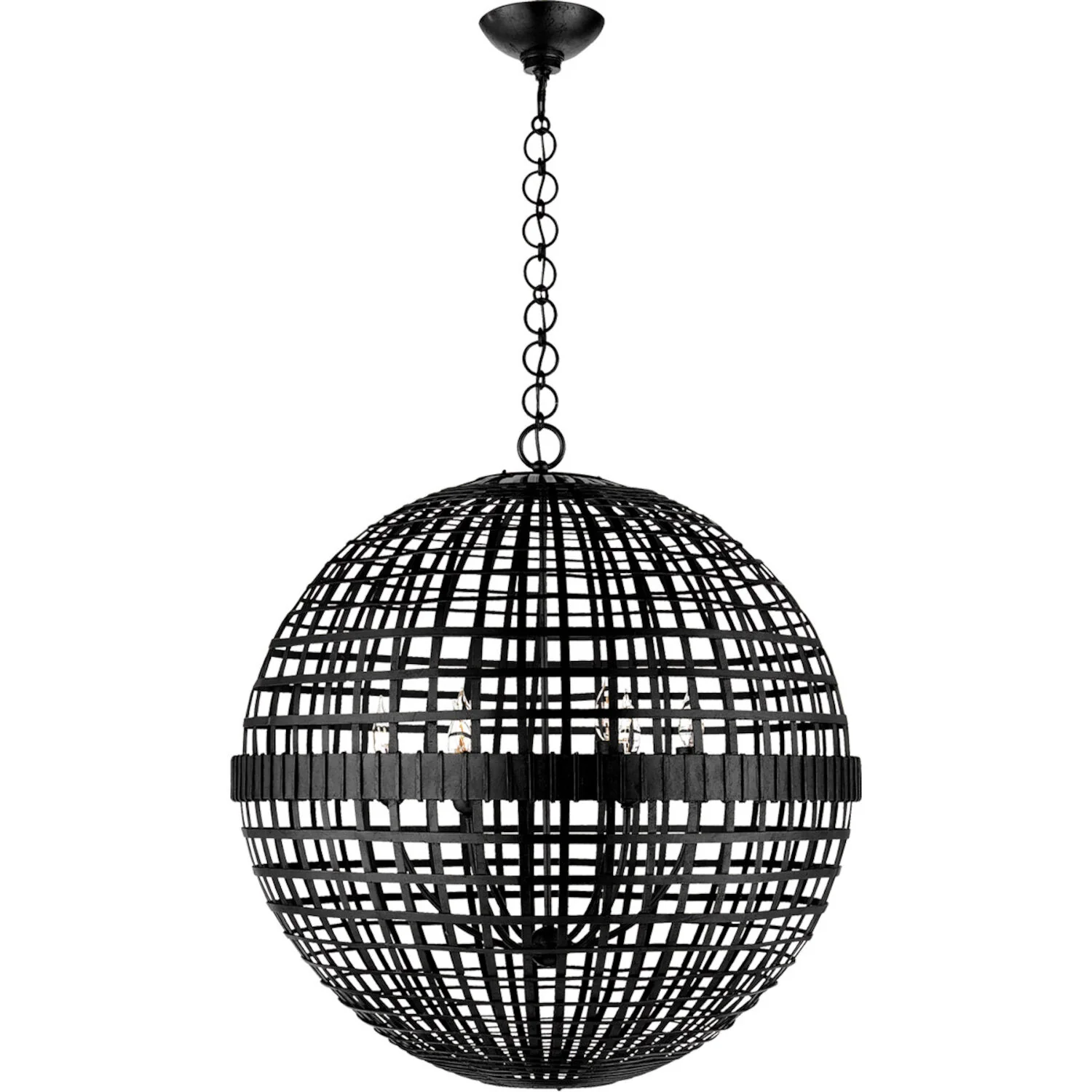 AERIN MILL 30-INCH GLOBE LANTERN CEILING LIGHT - Image 2