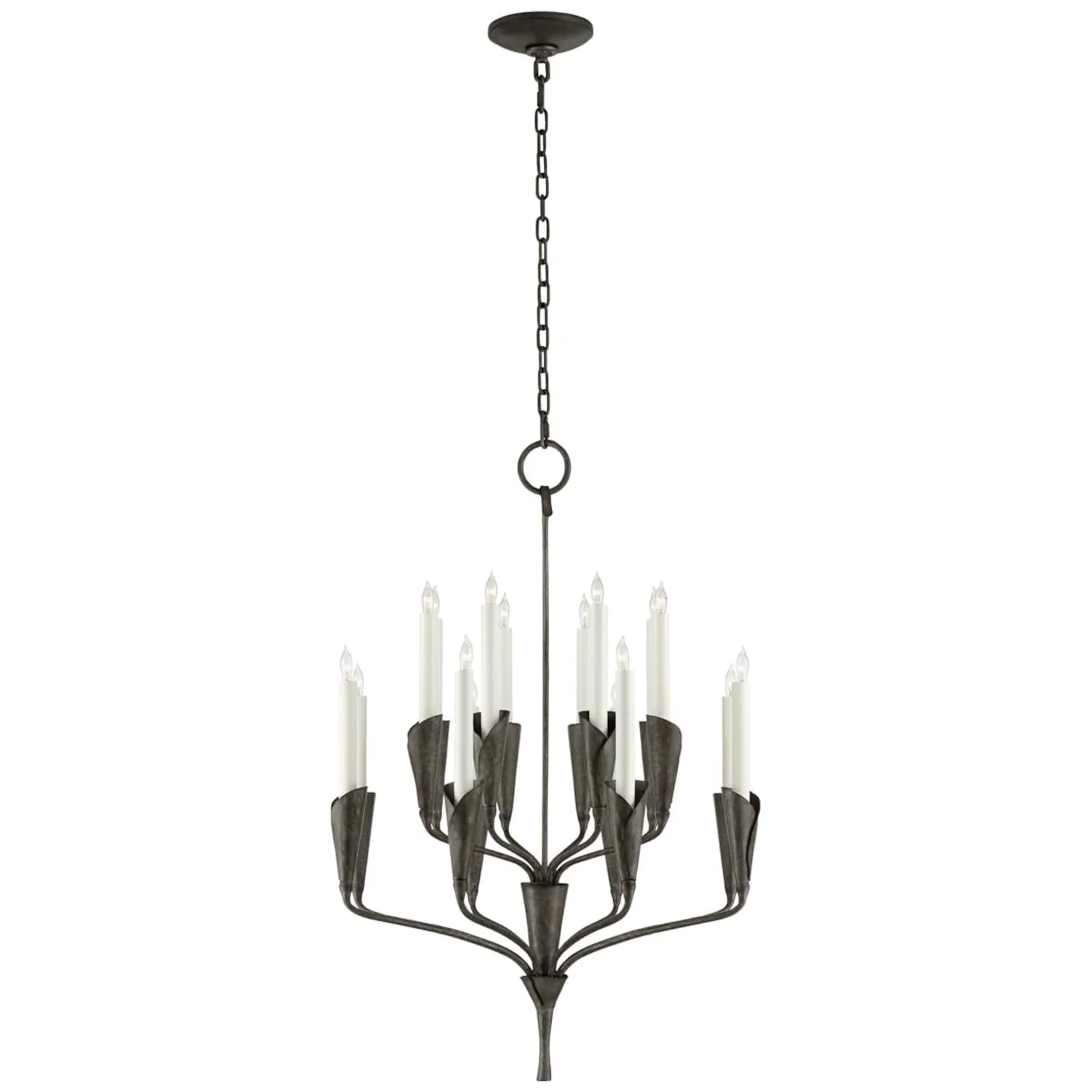 AIDEN 25-INCH SMALL SIXTEEN LIGHT CHANDELIER