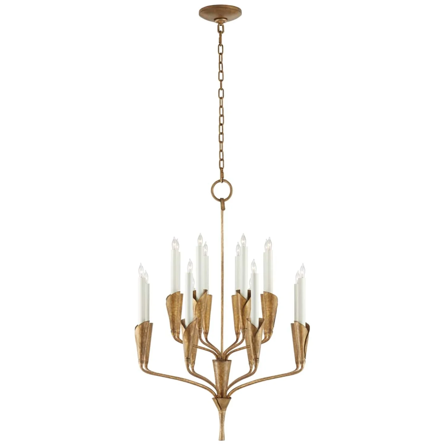 AIDEN 25-INCH SMALL SIXTEEN LIGHT CHANDELIER - Image 2