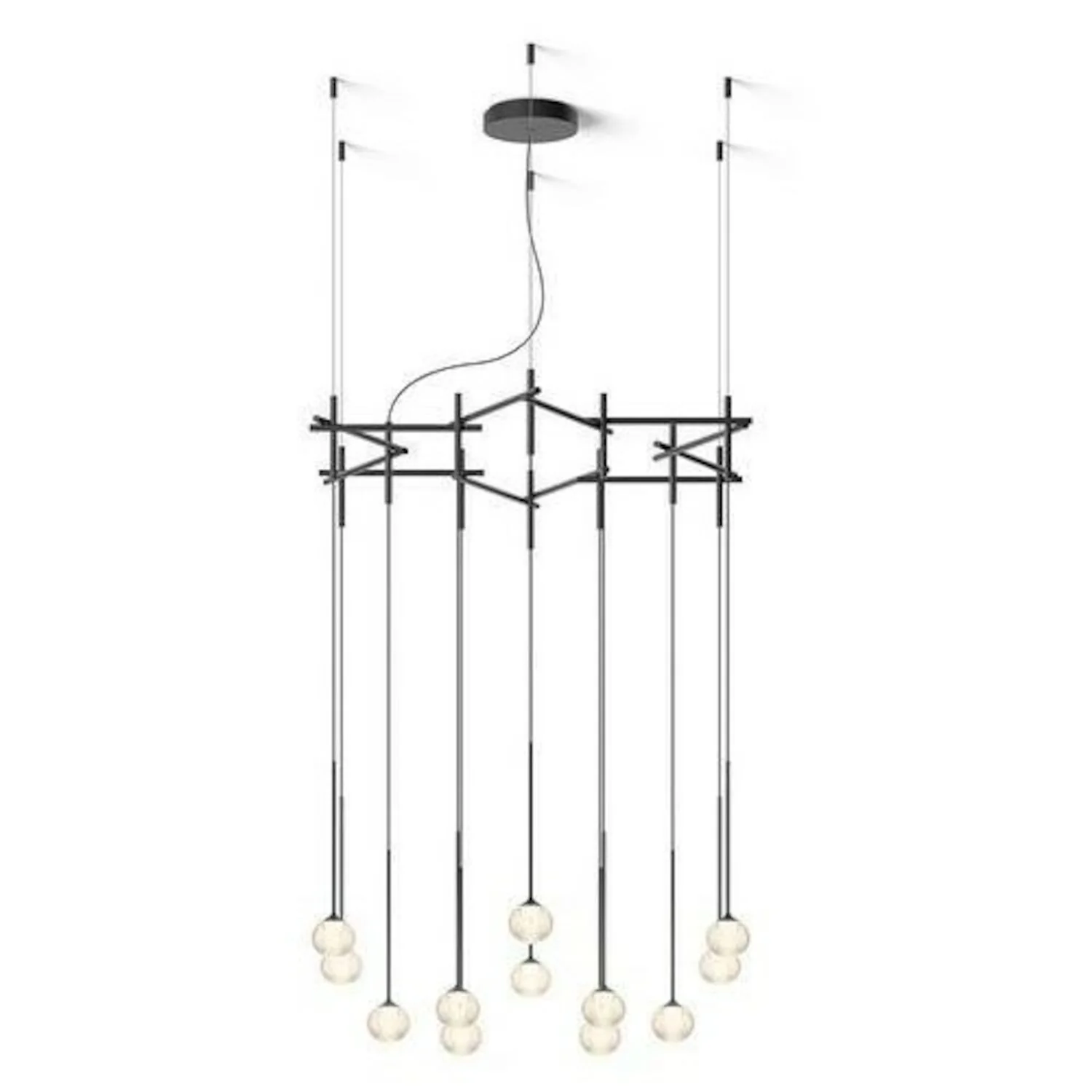 ALGORITHM 2700K LED STAR SHAPED RECESSED PENDANT LIGHT, 0882