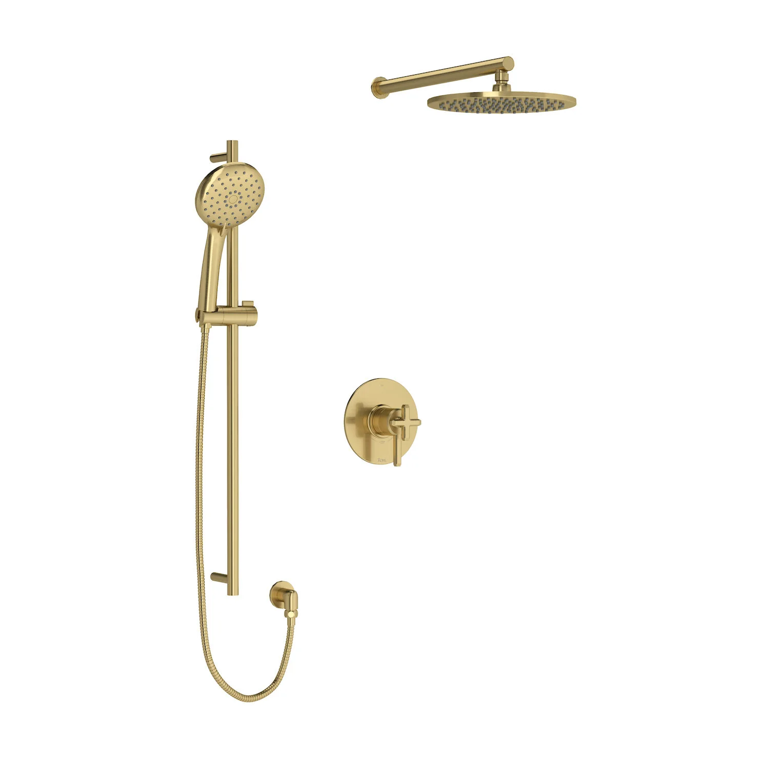 APOTHECARY 1/2" THERMOSTATIC & PRESSURE BALANCE 3 FUNCTION SYSTEM TRIM WITH INTEGRATED VOLUME CONTROL