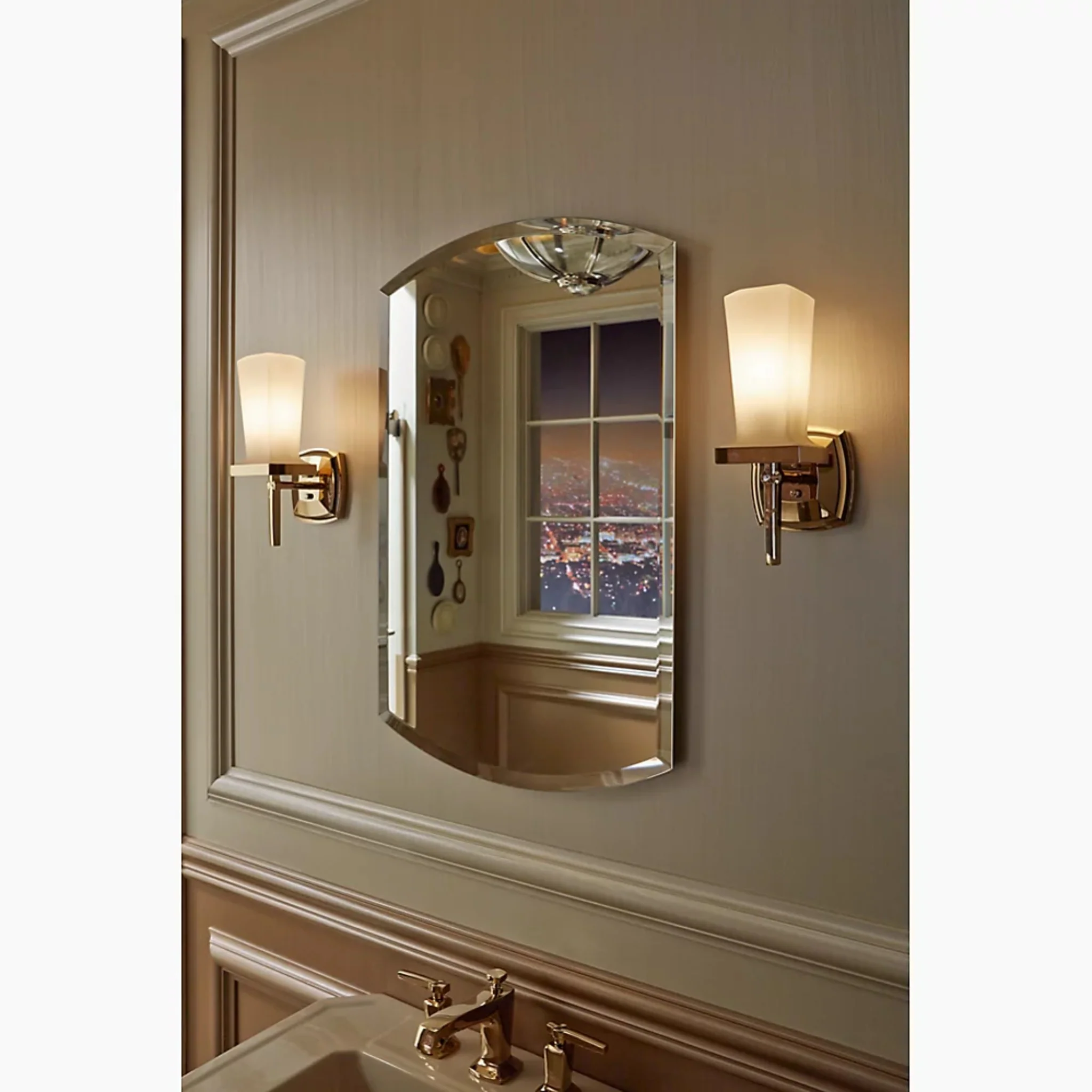 ARCHER 20 X 31 INCHES ALUMINUM SINGLE-DOOR MEDICINE CABINET WITH BEVELED EDGES - Image 4