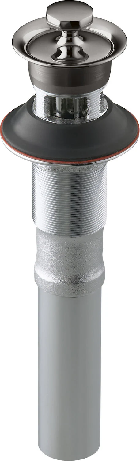 BATHROOM SINK DRAIN WITH NON-REMOVABLE METAL STOPPER AND OVERFLOW - Image 6