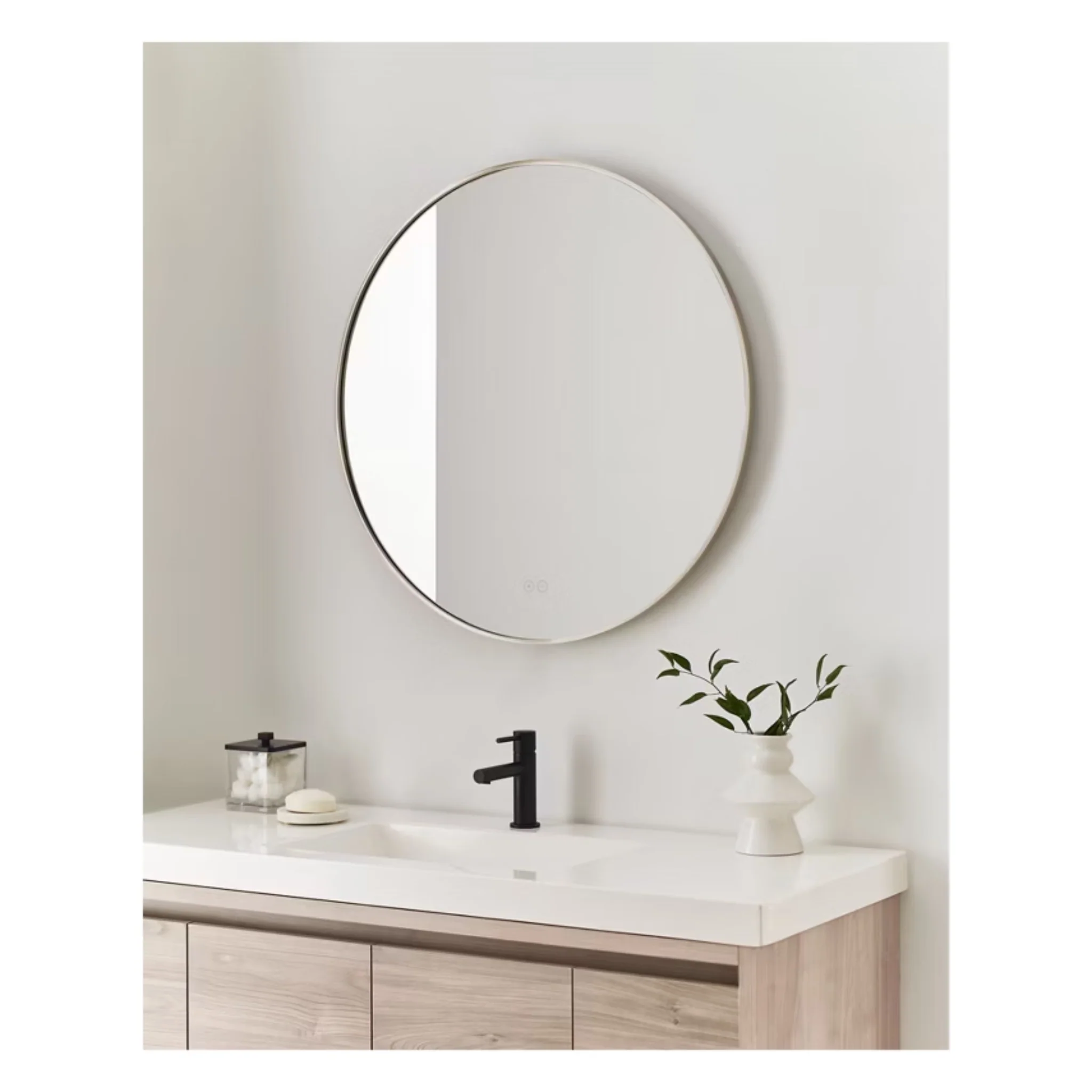 CADRE ROUND LED BACKLIT BATHROOM MIRROR (MULTIPLE SIZES) - Image 6