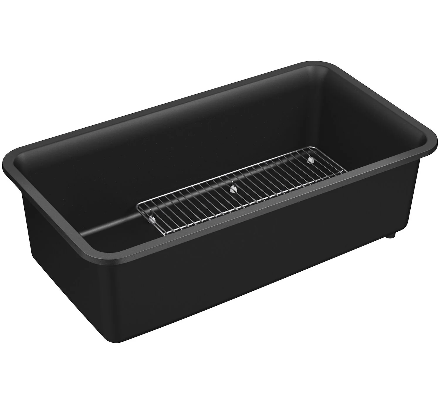 CAIRN® 33-1/2 X 18-5/16 X 10-1/8 INCHES NEOROC® UNDER-MOUNT SINGLE-BOWL KITCHEN SINK WITH SINK RACK