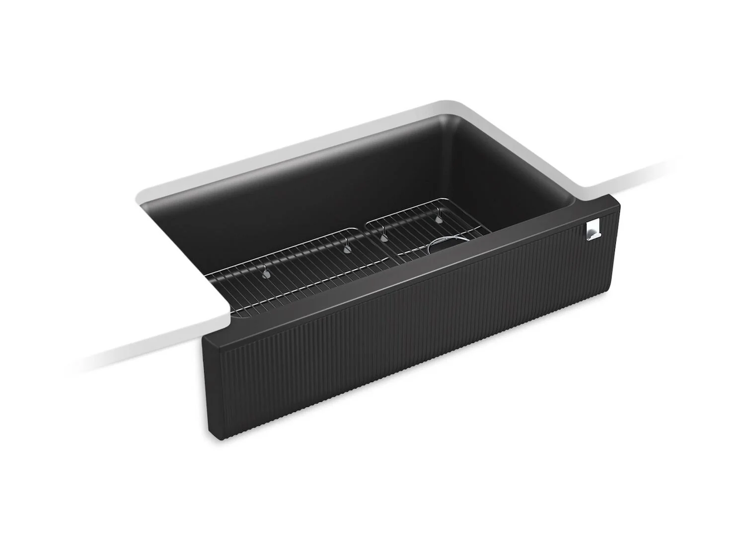 CAIRN 34" UNDERMOUNT SINGLE-BOWL FARMHOUSE KITCHEN SINK WITH FLUTED DESIGN - Image 6
