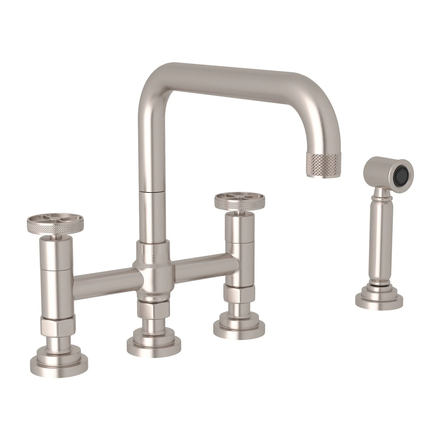 CAMPO BRIDGE KITCHEN FAUCET WITH SIDE SPRAY (WHEEL HANDLE) - Image 4