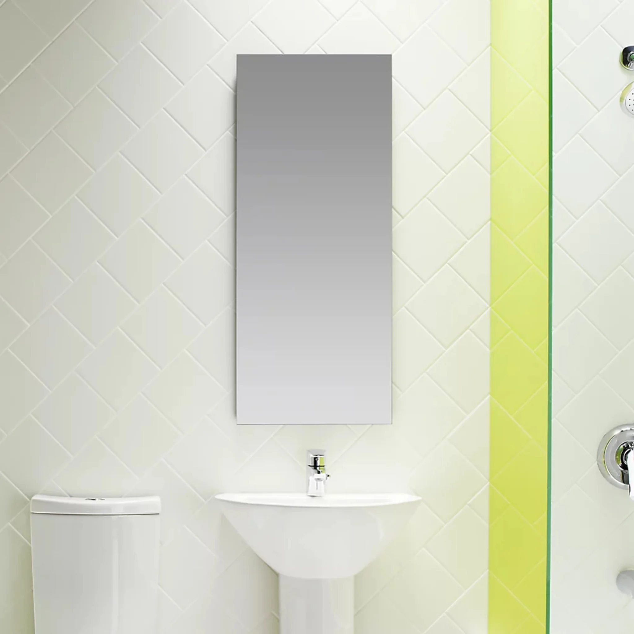 CATALAN 15 X 36 INCHES ALUMINUM SINGLE-DOOR MEDICINE CABINET WITH 107 DEGREE HINGE - Image 2