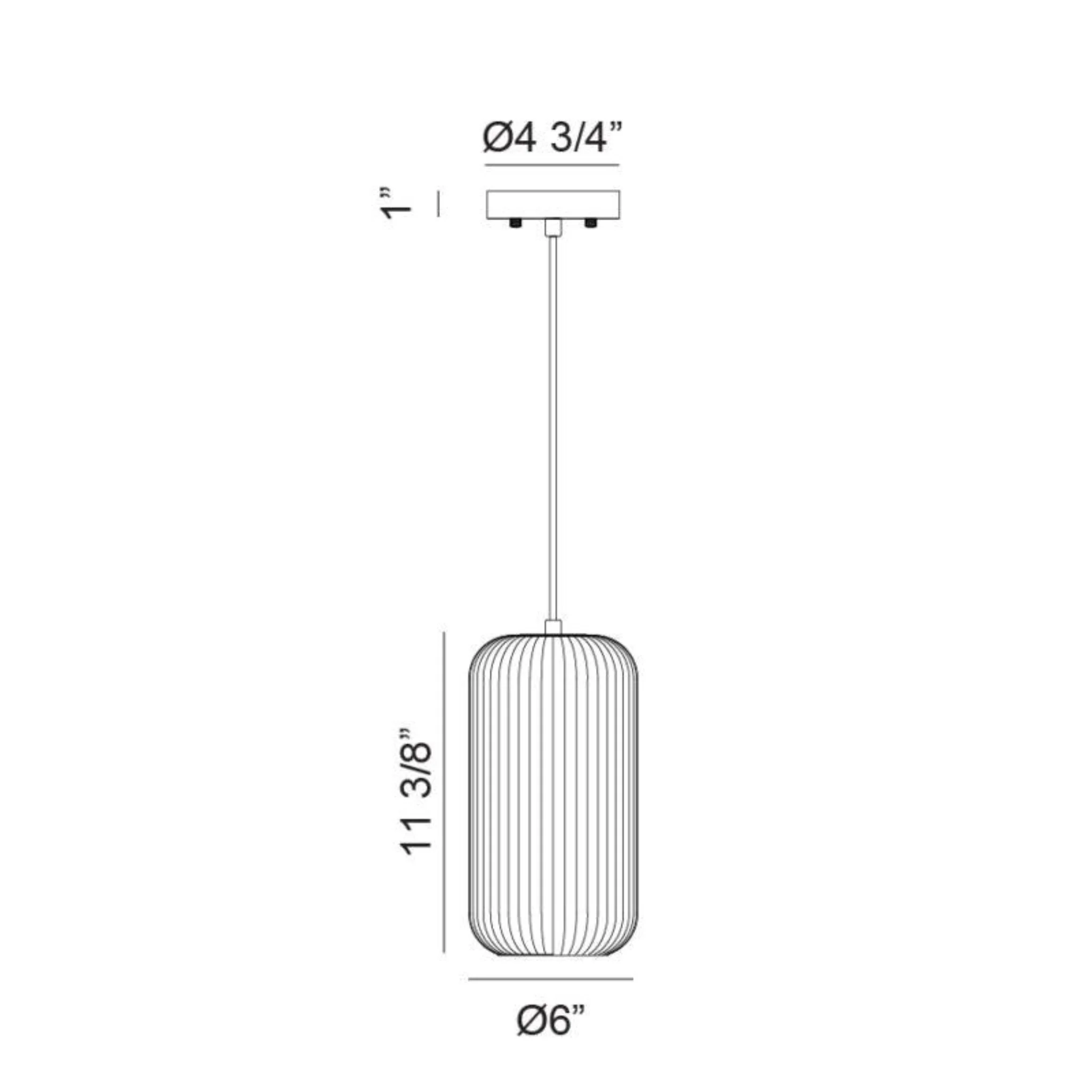 CHARISMO 1-LIGHT CYLINDER PENDANT - Image 5