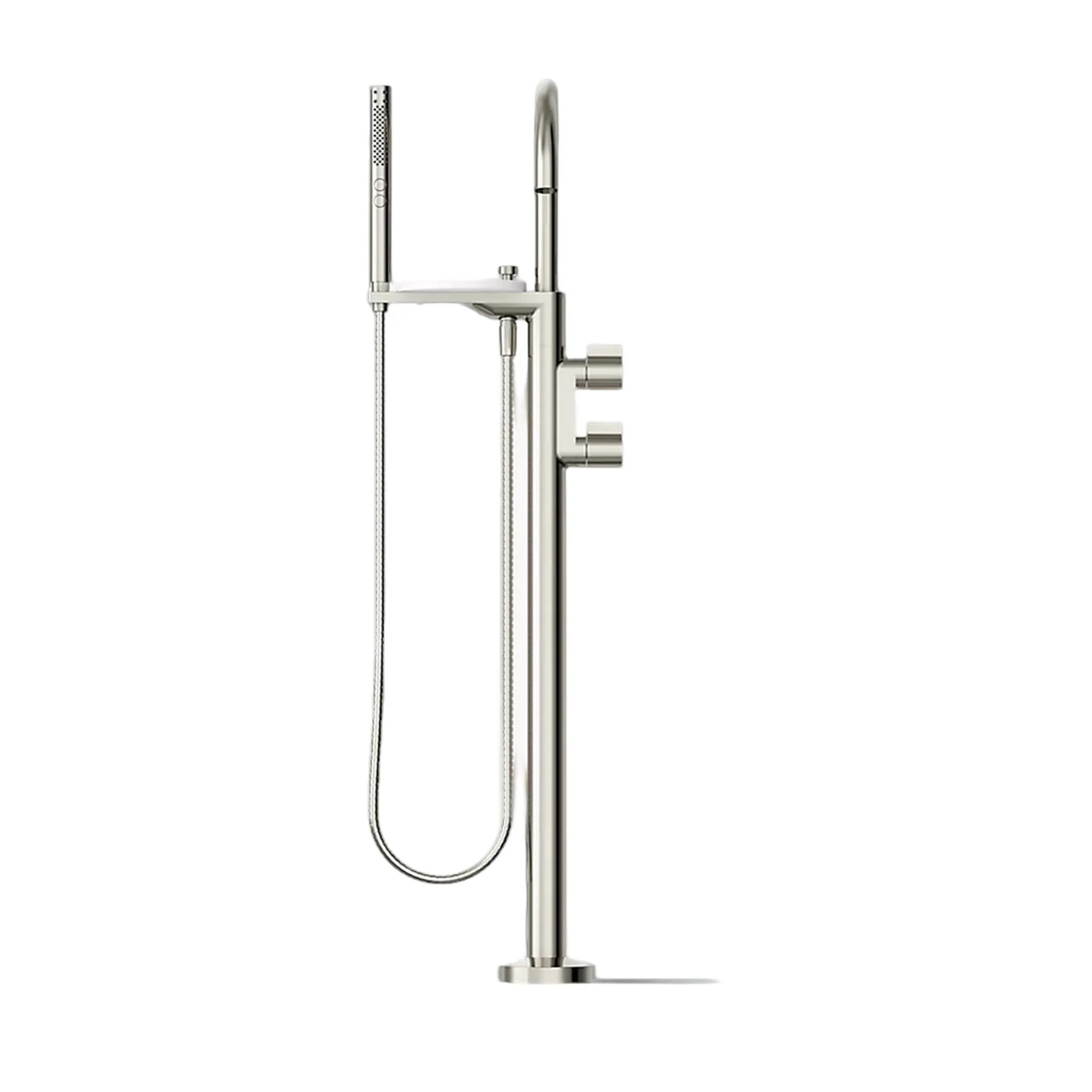 COMPONENTS FLOOR MOUNT BATH FILLER TRIM WITH LEVER HANDLES AND HANDSHOWER - Image 39