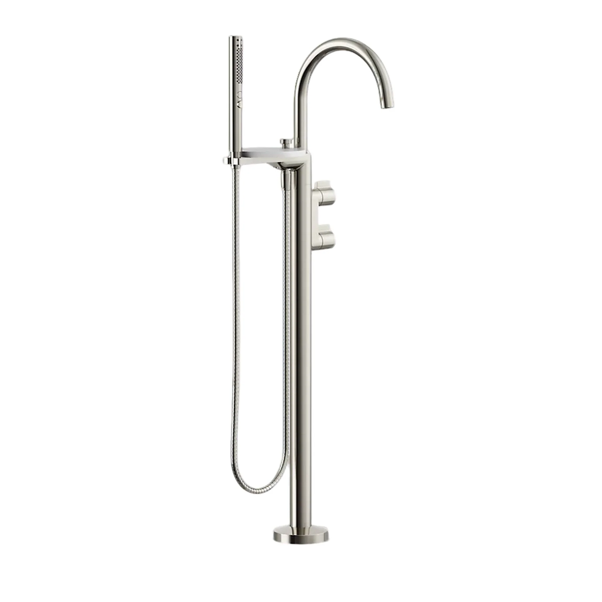 COMPONENTS FLOOR MOUNT BATH FILLER TRIM WITH LEVER HANDLES AND HANDSHOWER - Image 4