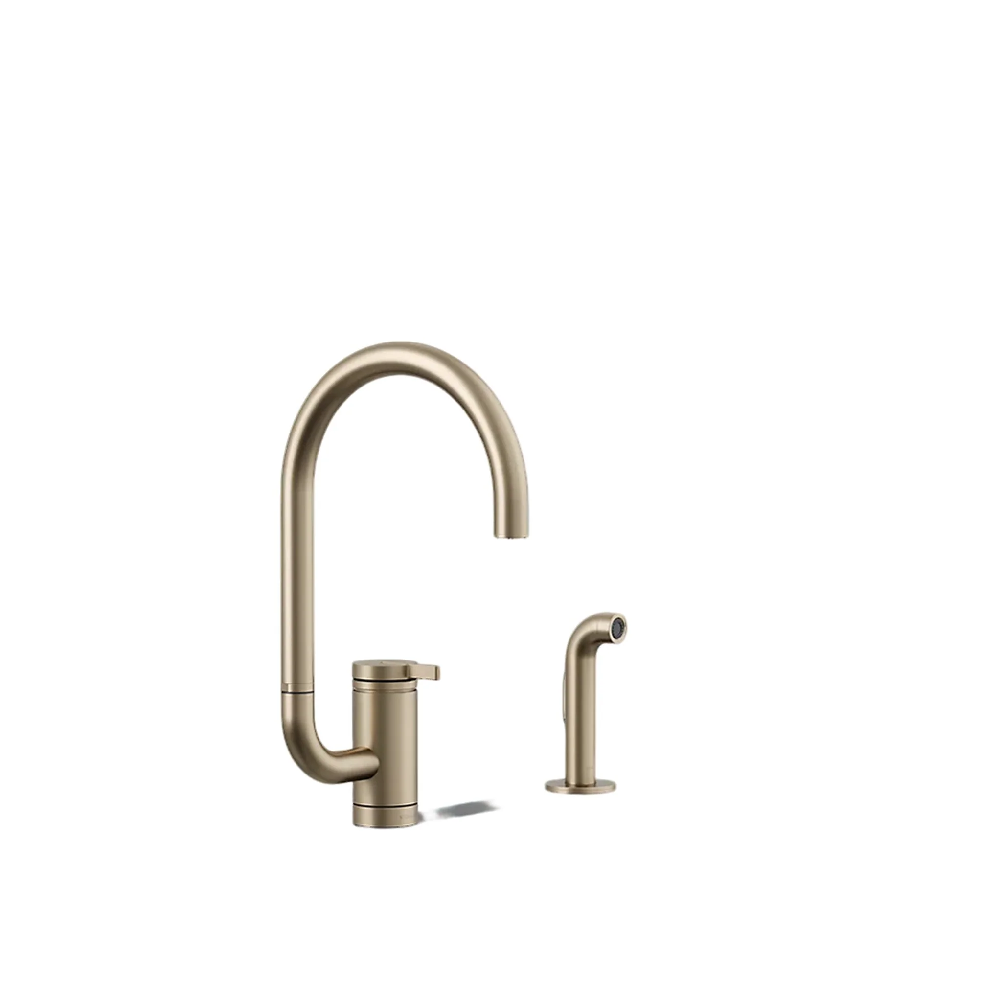 COMPONENTS® SINGLE-HANDLE KITCHEN SINK FAUCET WITH TWO-FUNCTION EXTENDED-REACH ARC SPOUT AND SIDE SPRAYER - Image 10