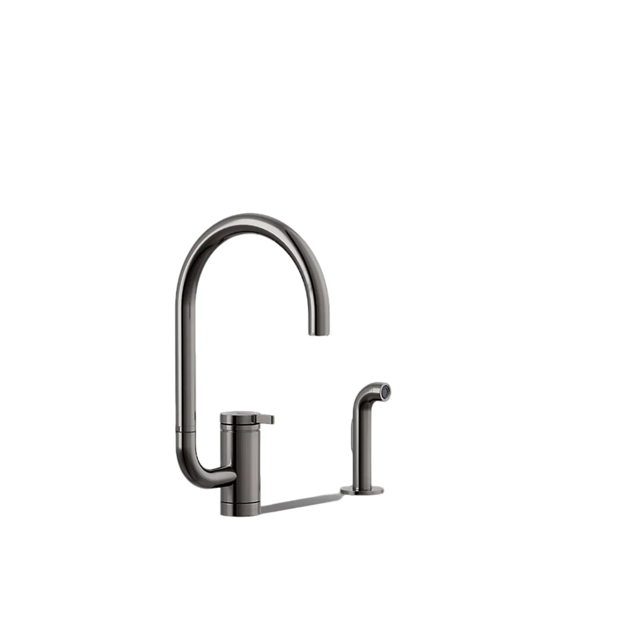 COMPONENTS® SINGLE-HANDLE KITCHEN SINK FAUCET WITH TWO-FUNCTION EXTENDED-REACH ARC SPOUT AND SIDE SPRAYER - Image 6