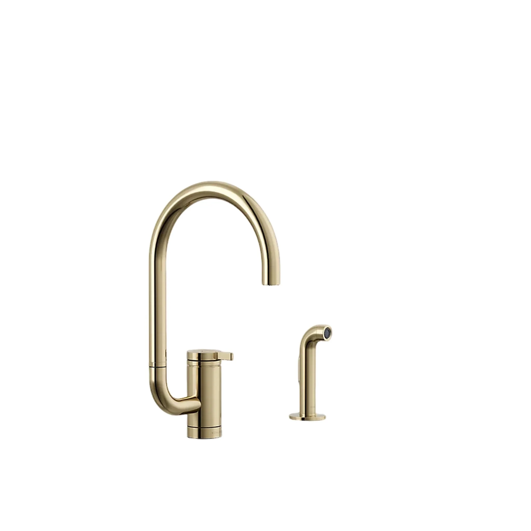 COMPONENTS® SINGLE-HANDLE KITCHEN SINK FAUCET WITH TWO-FUNCTION EXTENDED-REACH ARC SPOUT AND SIDE SPRAYER - Image 7