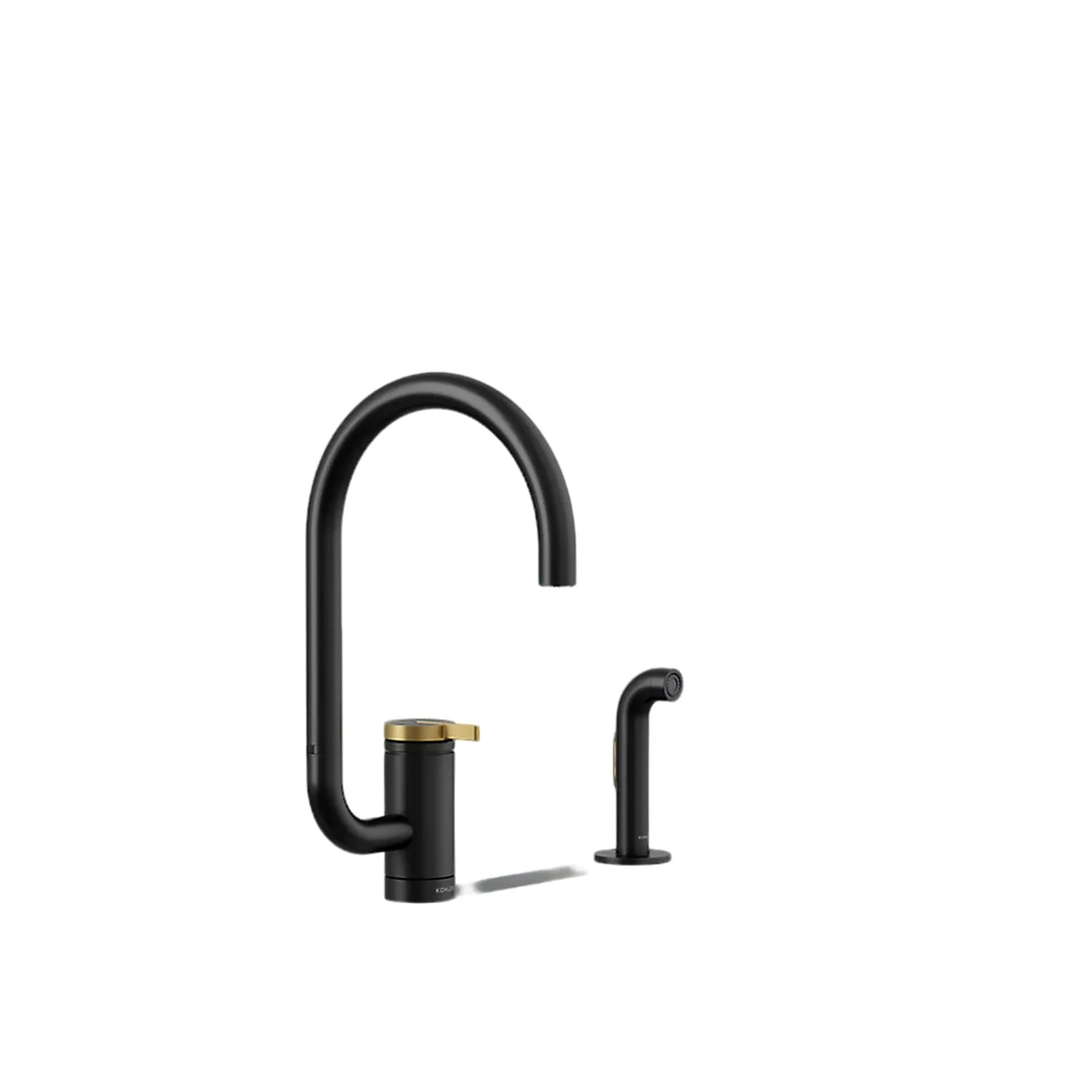 COMPONENTS® SINGLE-HANDLE KITCHEN SINK FAUCET WITH TWO-FUNCTION EXTENDED-REACH ARC SPOUT AND SIDE SPRAYER - Image 9