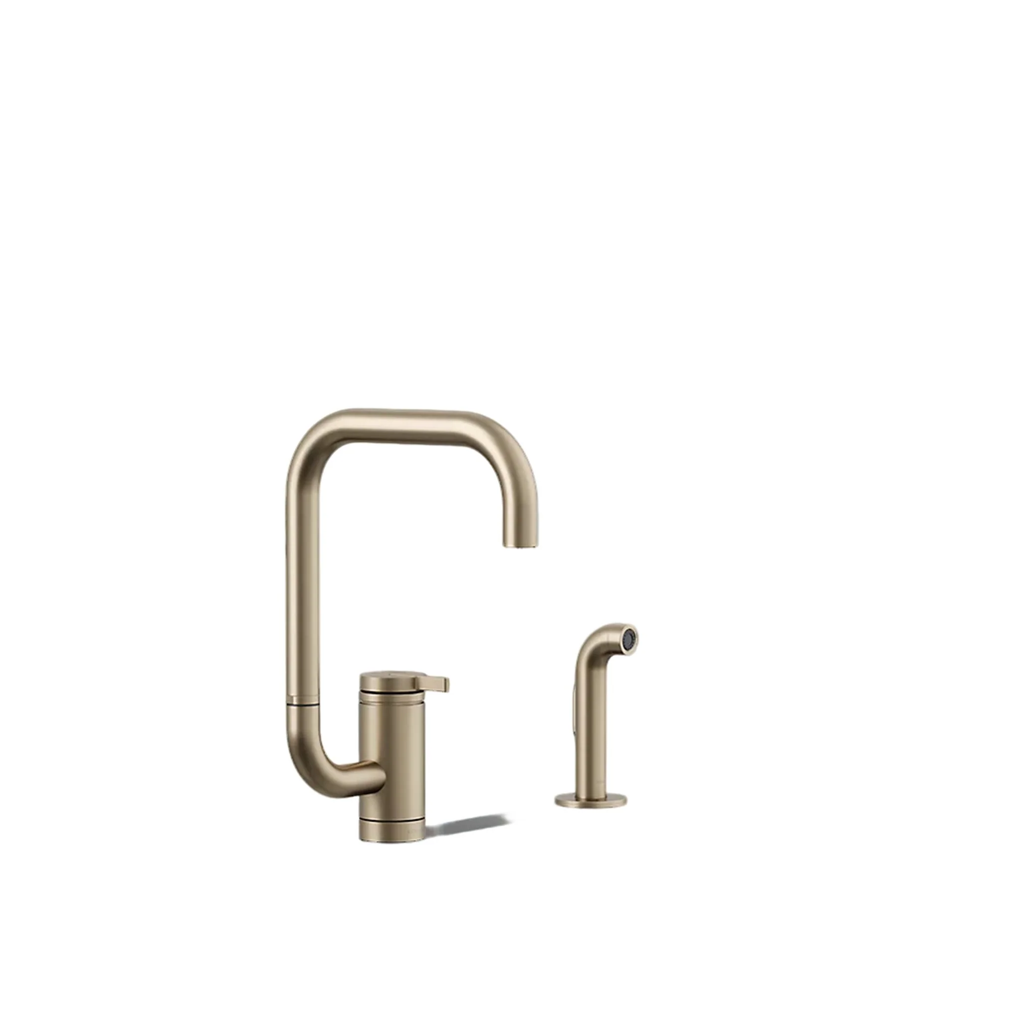 COMPONENTS® SINGLE-HANDLE KITCHEN SINK FAUCET WITH TWO-FUNCTION EXTENDED-REACH SQUARE SPOUT AND SIDE SPRAYER - Image 10