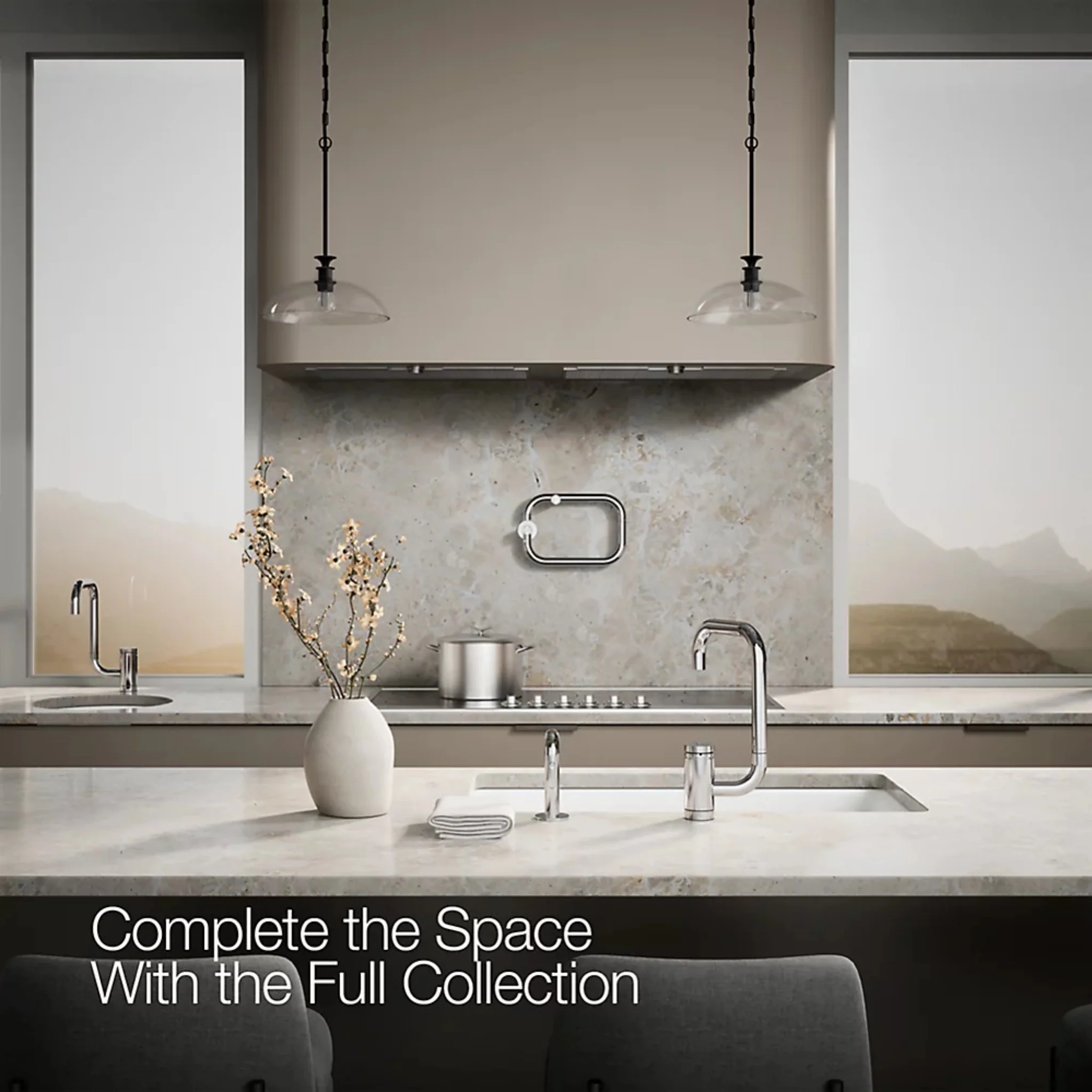 COMPONENTS® SINGLE-HANDLE KITCHEN SINK FAUCET WITH TWO-FUNCTION EXTENDED-REACH SQUARE SPOUT AND SIDE SPRAYER - Image 16