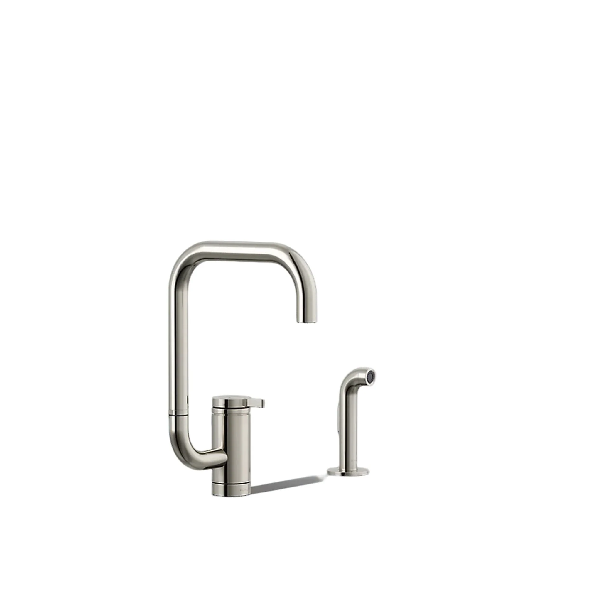 COMPONENTS® SINGLE-HANDLE KITCHEN SINK FAUCET WITH TWO-FUNCTION EXTENDED-REACH SQUARE SPOUT AND SIDE SPRAYER - Image 4