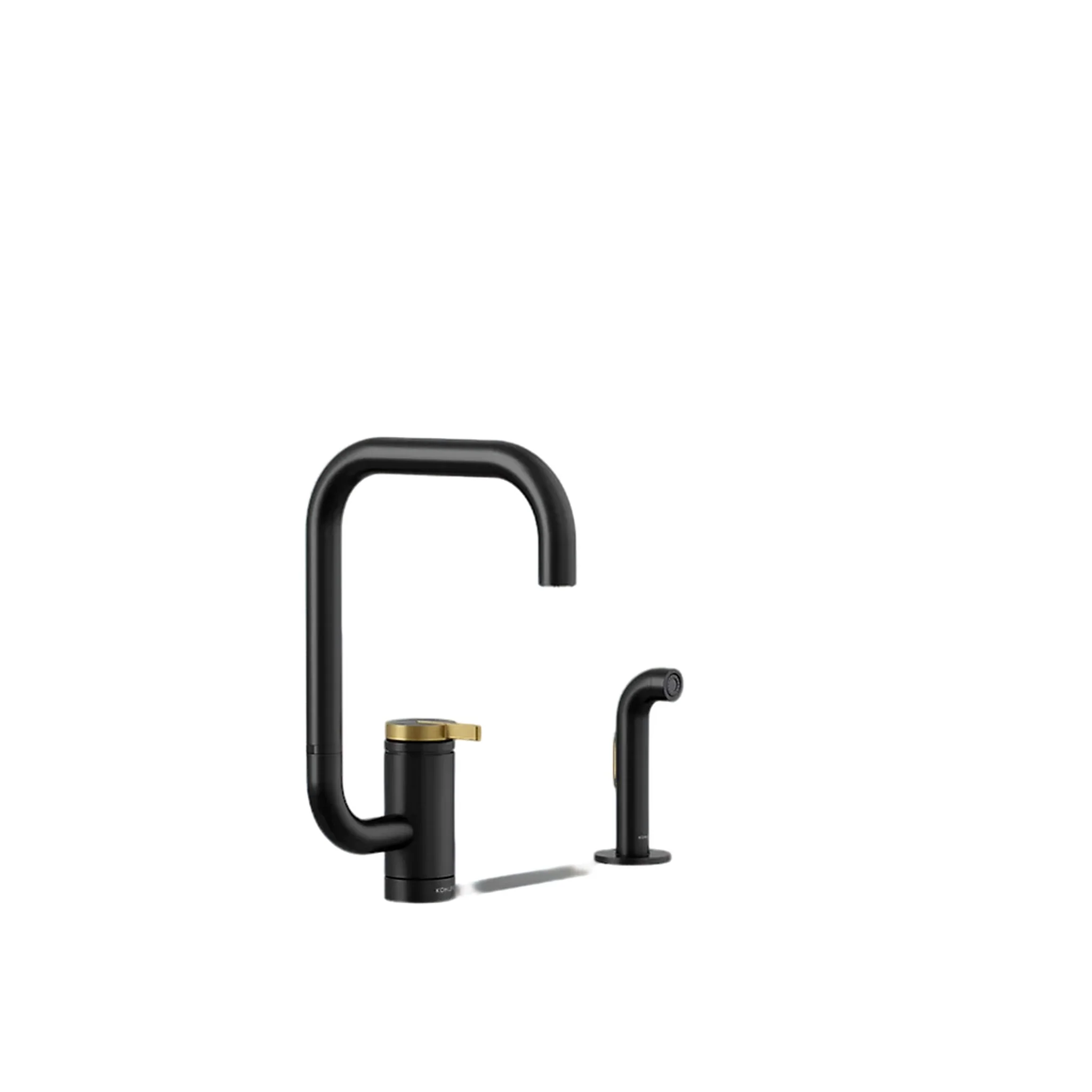 COMPONENTS® SINGLE-HANDLE KITCHEN SINK FAUCET WITH TWO-FUNCTION EXTENDED-REACH SQUARE SPOUT AND SIDE SPRAYER - Image 9