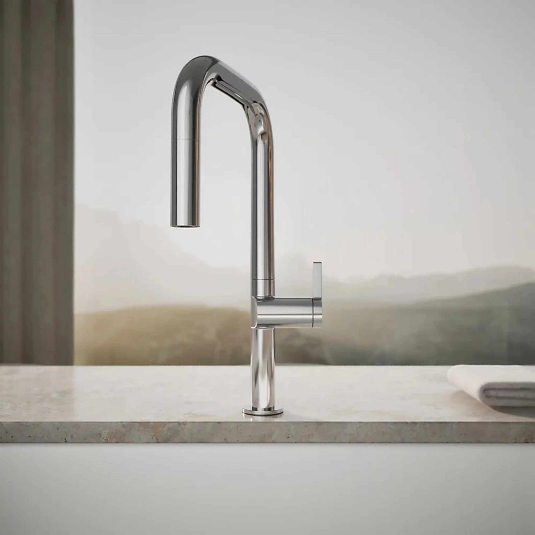 COMPONENTS® SQUARE SPOUT PULL-DOWN KITCHEN SINK FAUCET WITH TWO-FUNCTION SPRAYHEAD - Image 14