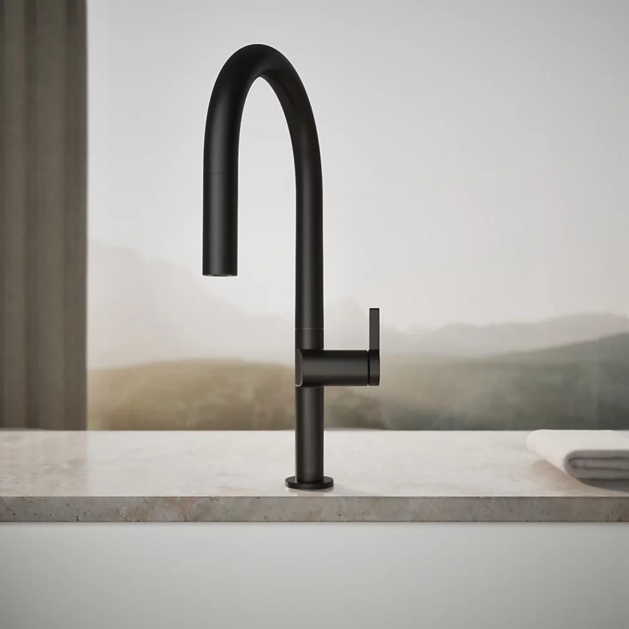 COMPONENTS® TOUCHLESS ARC SPOUT PULL-DOWN KITCHEN SINK FAUCET WITH TWO-FUNCTION SPRAYHEAD - Image 13