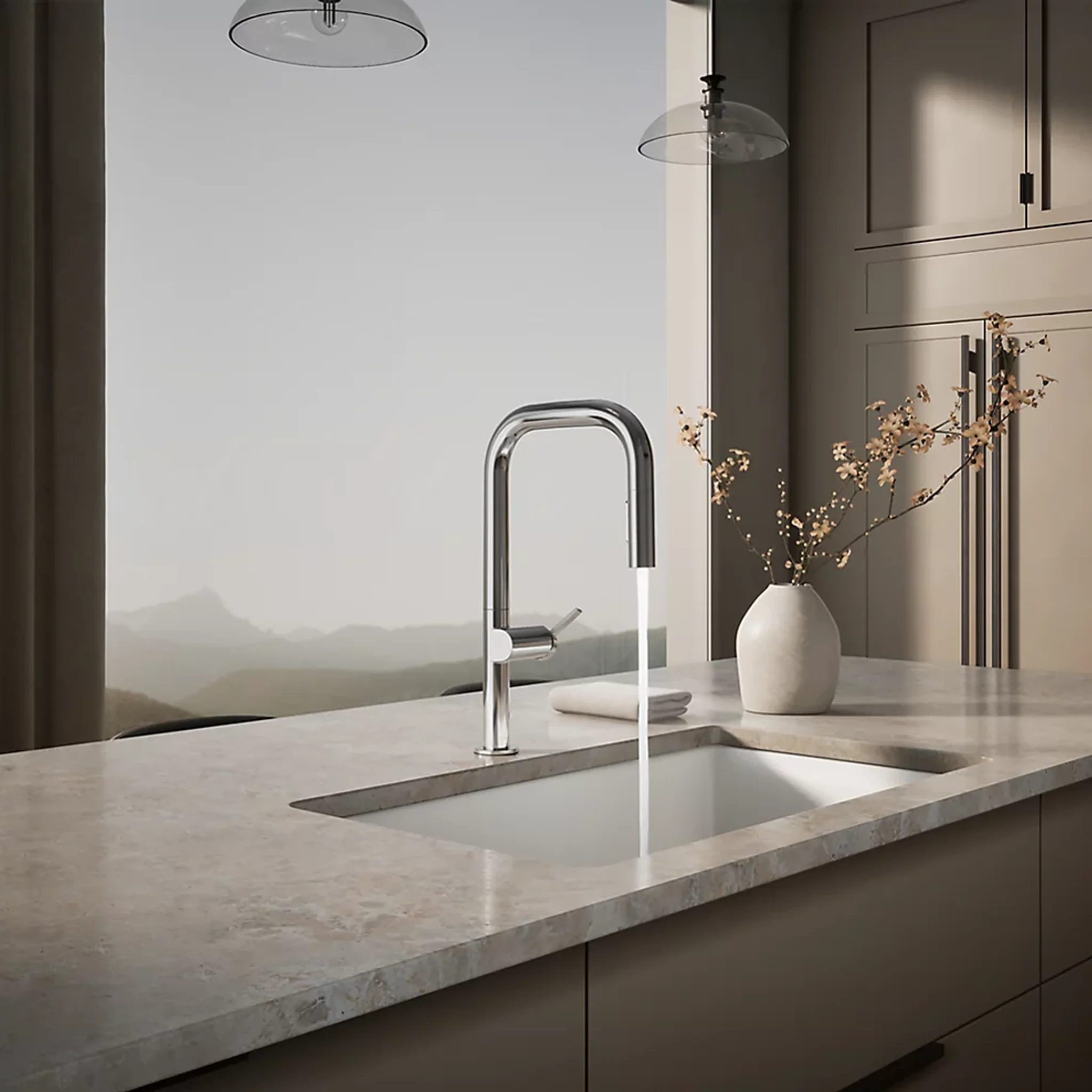 COMPONENTS® TOUCHLESS SQUARE SPOUT PULL-DOWN KITCHEN SINK FAUCET WITH TWO-FUNCTION SPRAYHEAD - Image 13