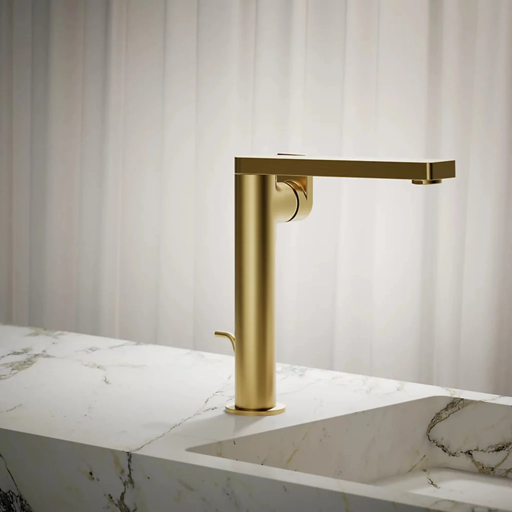 COMPOSED TALL SINGLE-HANDLE BATHROOM SINK FAUCET WITH LEVER HANDLE - Image 9