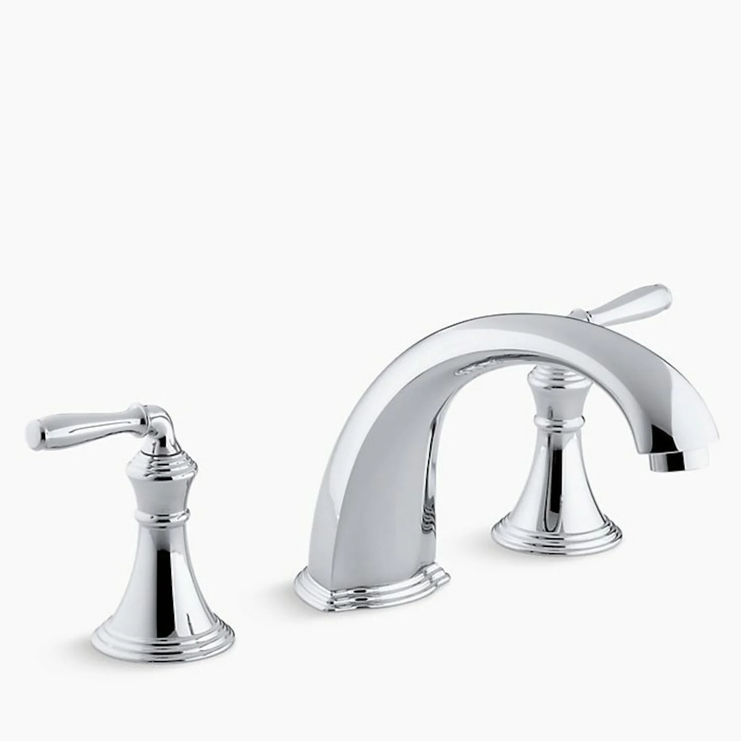 DEVONSHIRE® DECK-/RIM-MOUNT BATH FAUCET TRIM FOR HIGH-FLOW VALVE WITH 9-INCH NON-DIVERTER SPOUT AND LEVER HANDLES - Image 3