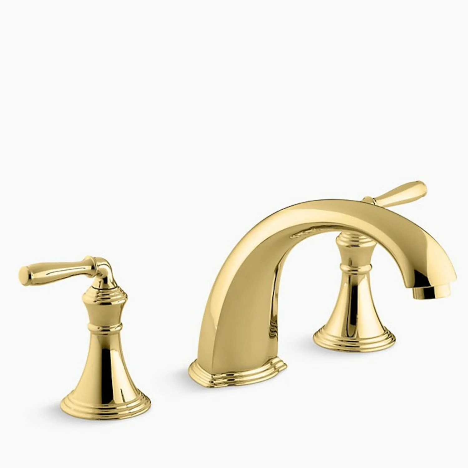 DEVONSHIRE® DECK-/RIM-MOUNT BATH FAUCET TRIM FOR HIGH-FLOW VALVE WITH 9-INCH NON-DIVERTER SPOUT AND LEVER HANDLES - Image 4