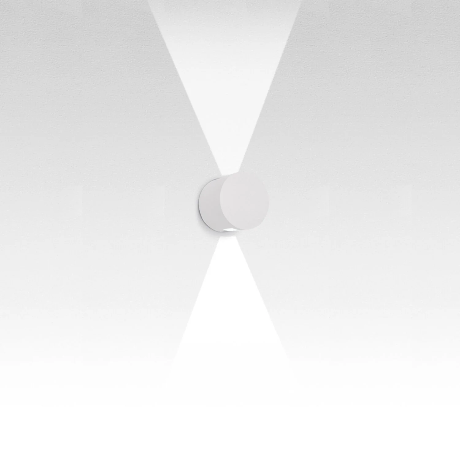 EFFETTO 16-INCH ROUND DIRECT/INDIRECT 2-LARGE BEAMS WALL LIGHT