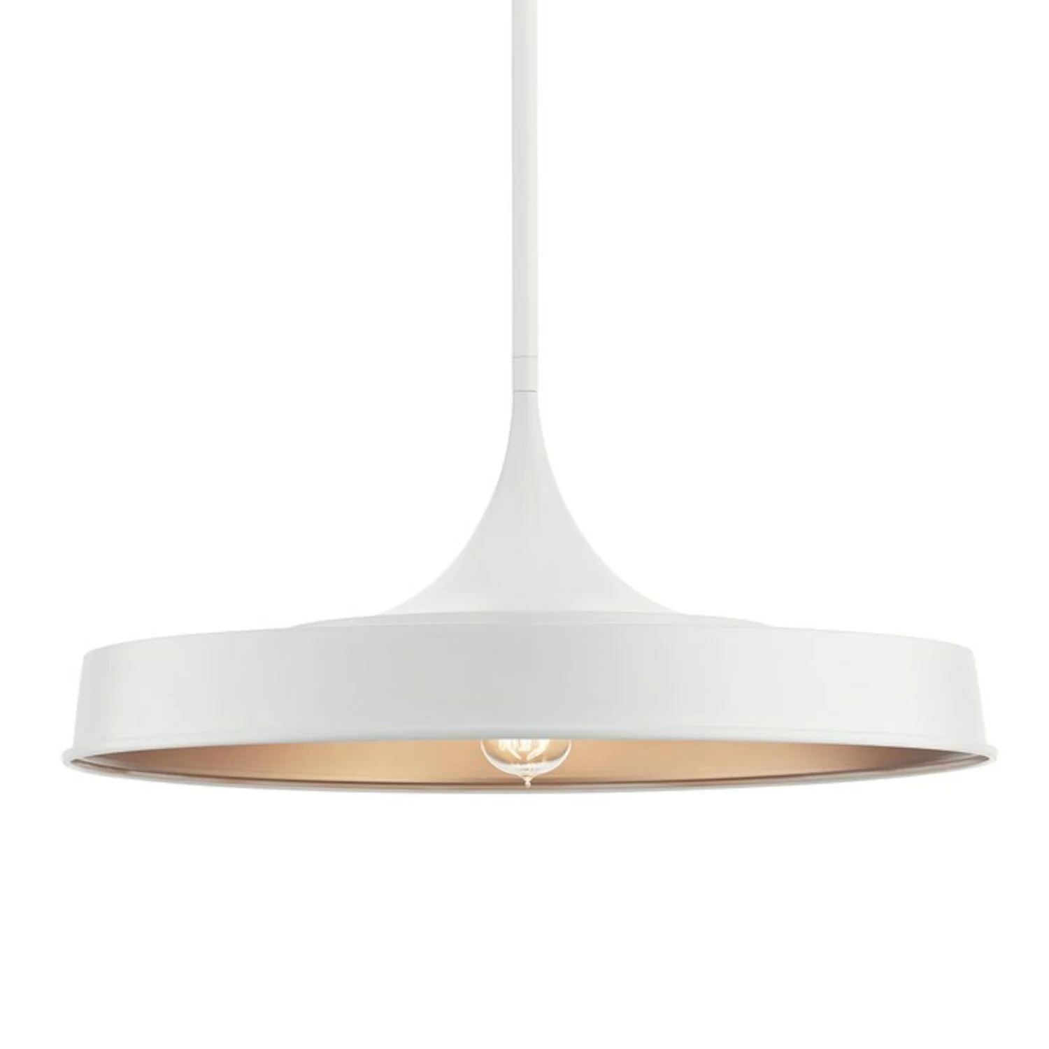ELIAS CONVERTIBLE LED SEMI FLUSH/ PENDANT LIGHT (SHALLOW SHADE) - Image 2