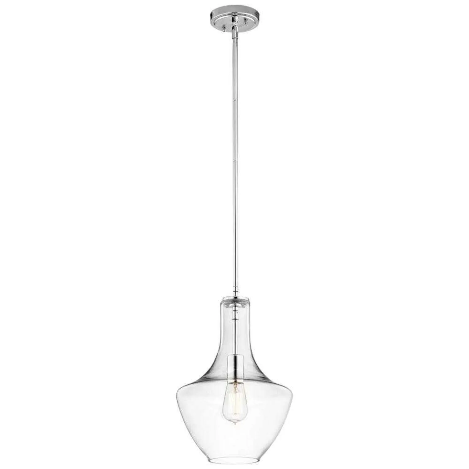 EVERYLY 1-LIGHT WIDE CURVE PENDANT