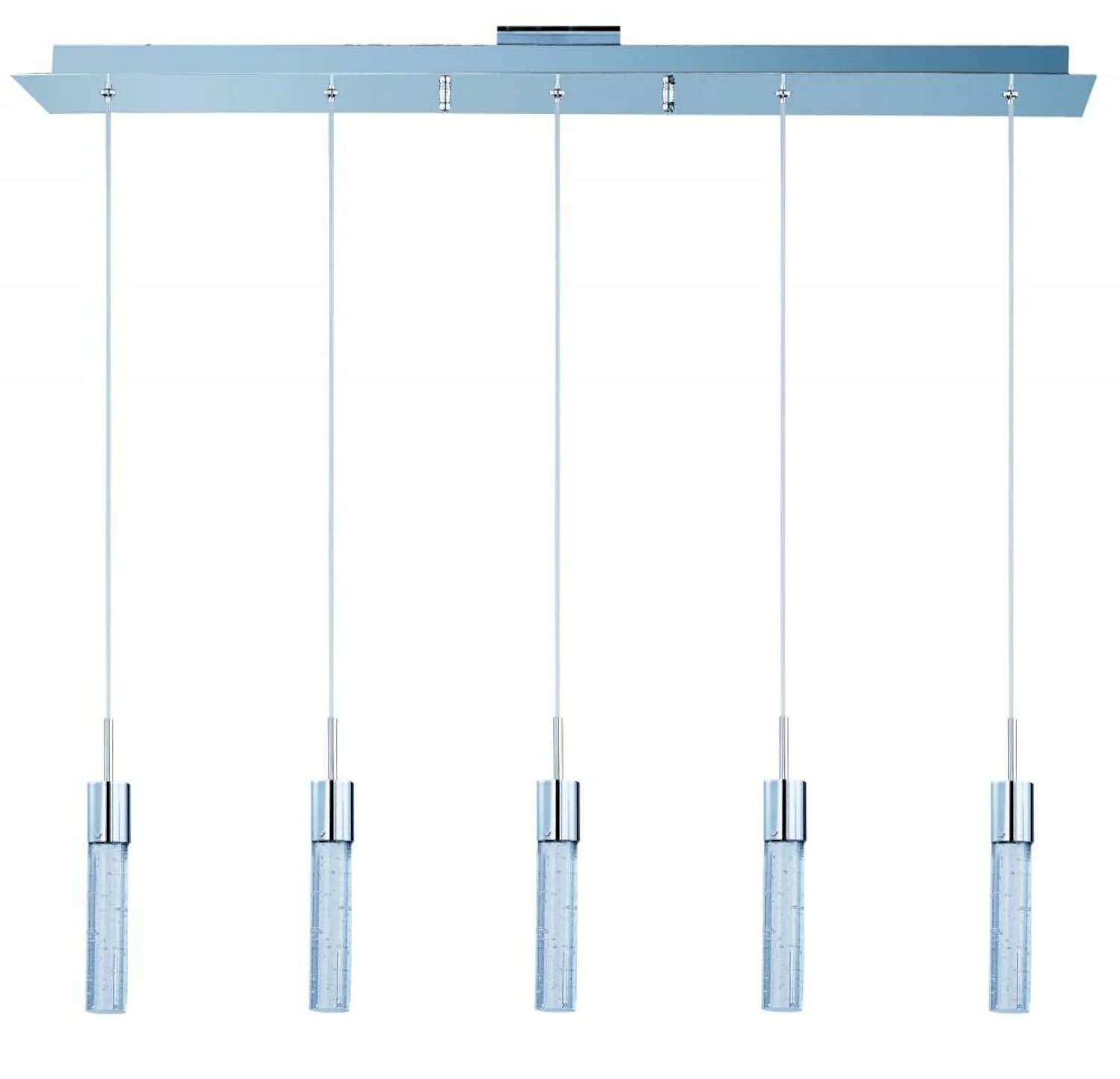 FIZZ IV 5-LIGHT LED PENDANT, LIGHTS IN LINE