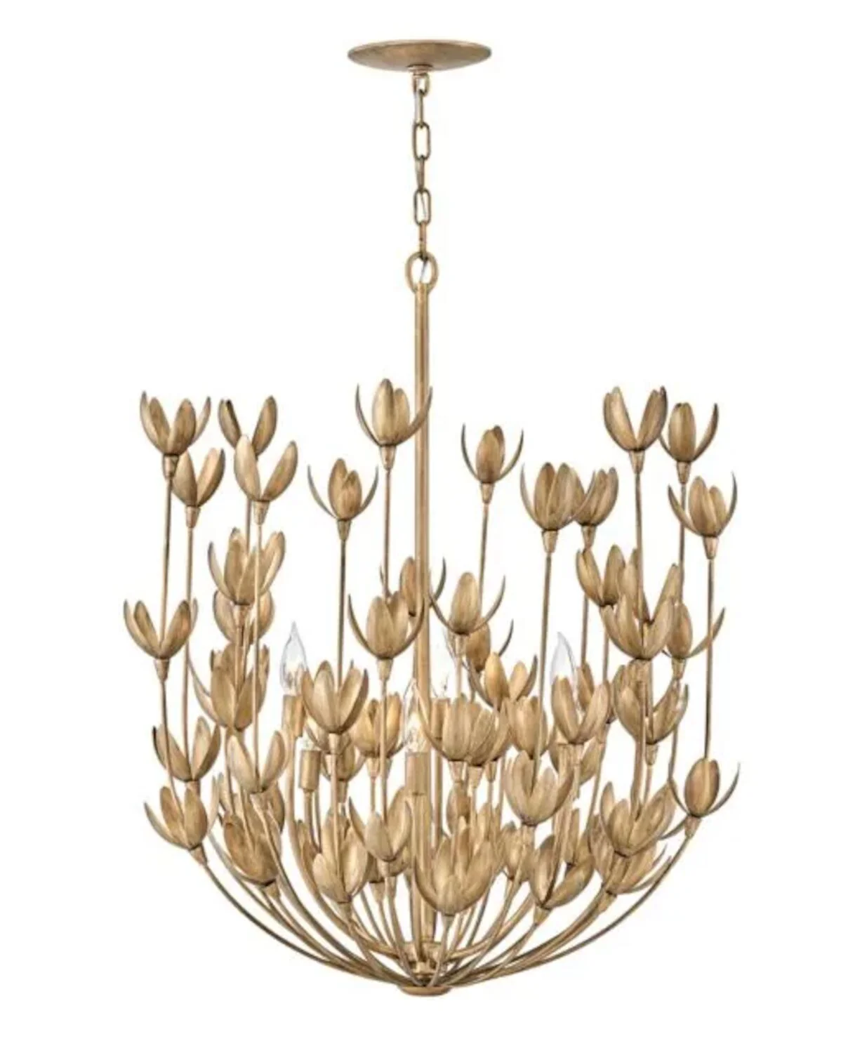 FLORA 26-INCH SIX LIGHT LARGE MULTI TIER CHANDELIER - Image 2