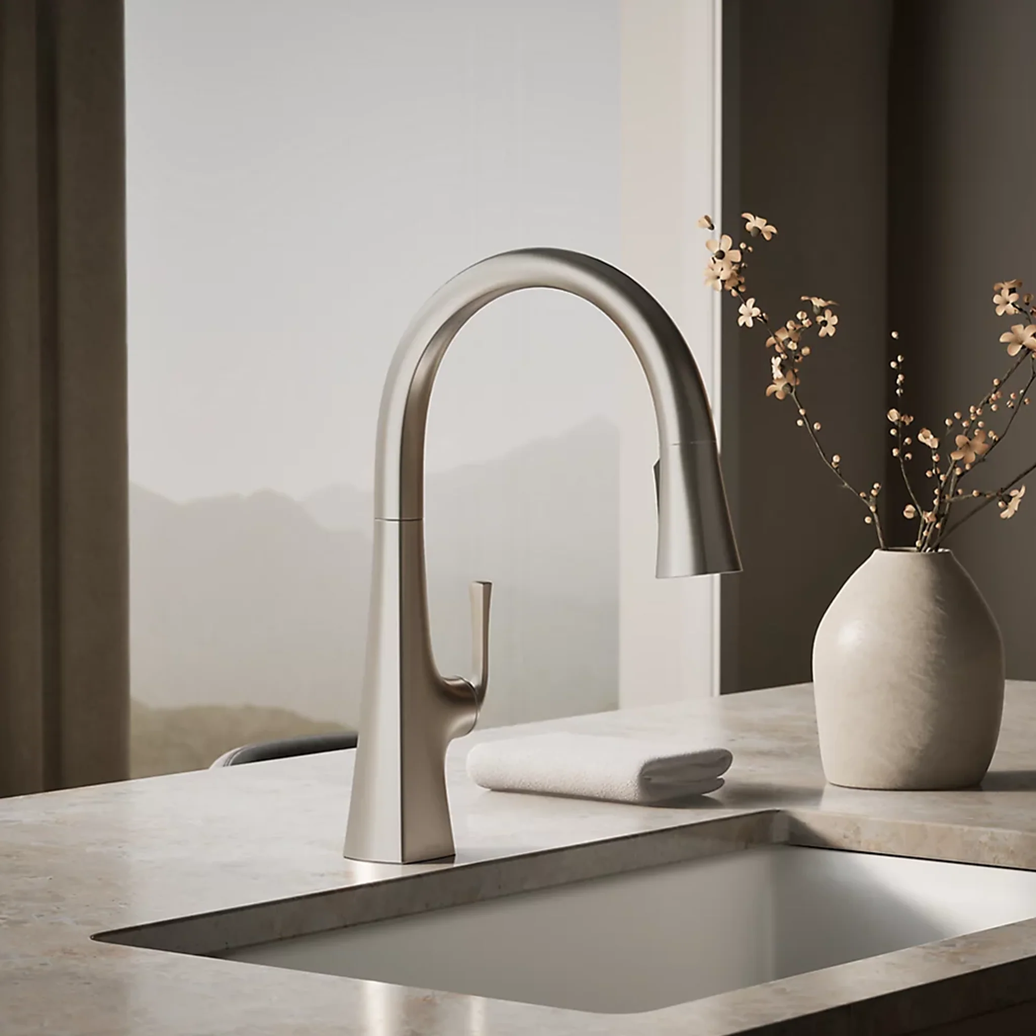 GRAZE® TOUCHLESS 3-FUNCTION PULL-DOWN KITCHEN SINK FAUCET - Image 2