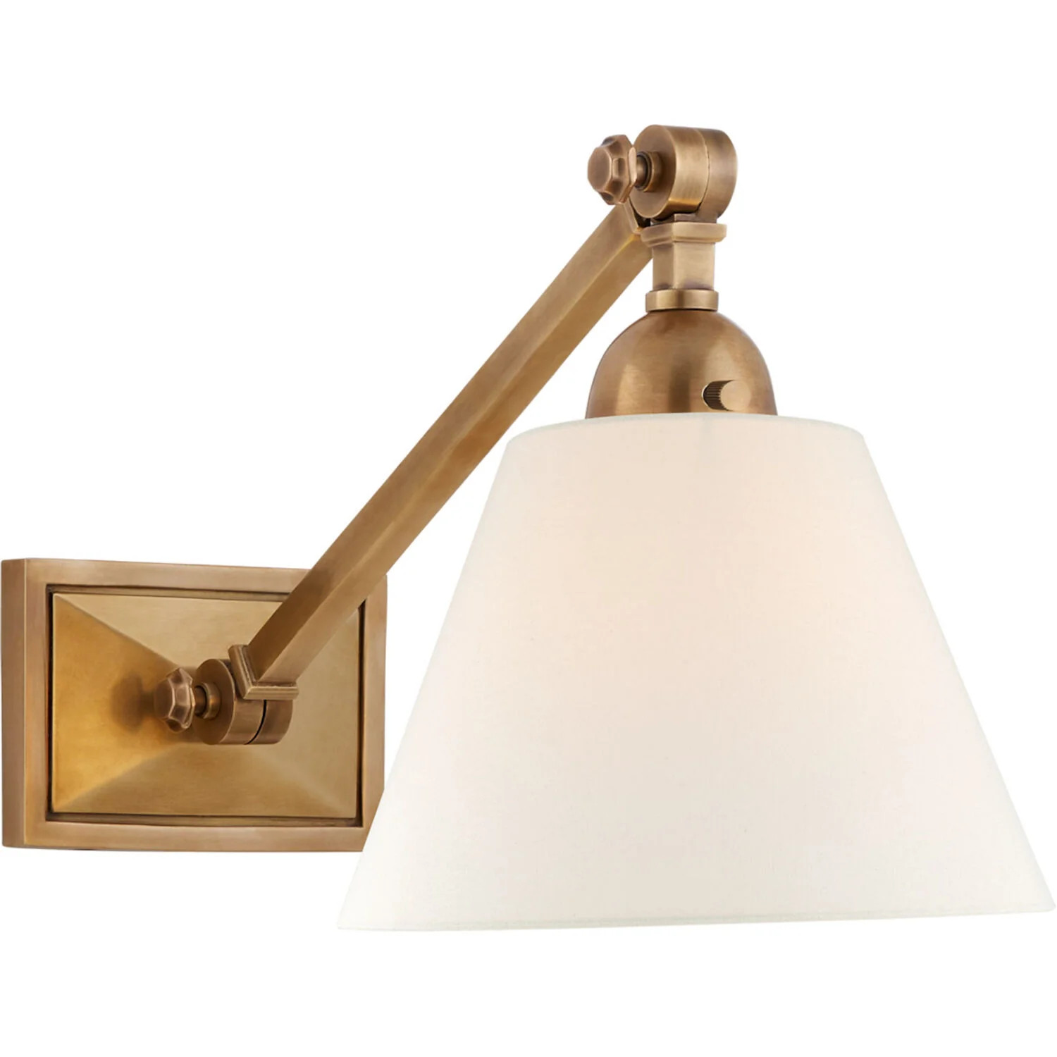 JANE WALL LIGHT WITH LINEN SHADE (MULTIPLE SIZES) - Image 2