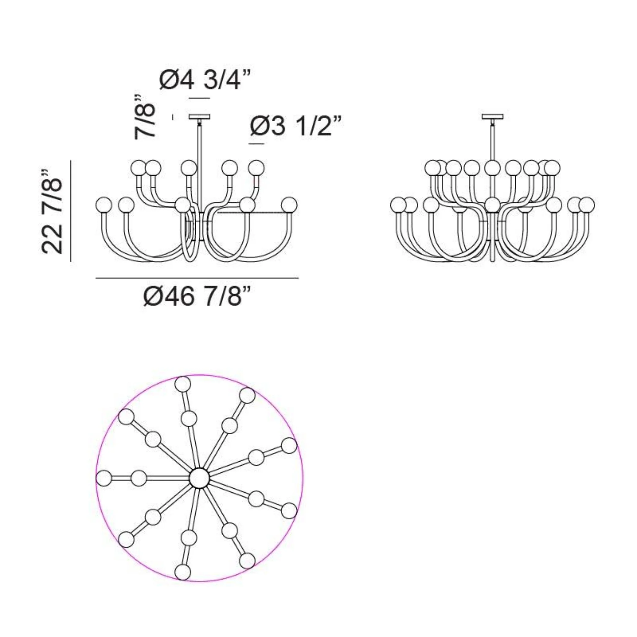 JOELLE LED CHANDELIER (MULTIPLE SIZES) - Image 16