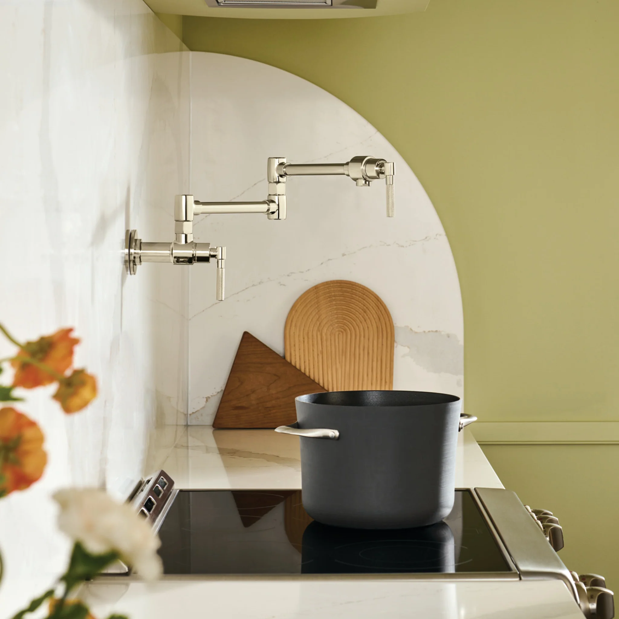 LITZE® WALL MOUNT POT FILLER WITH KNURLED HANDLE KIT - Image 2