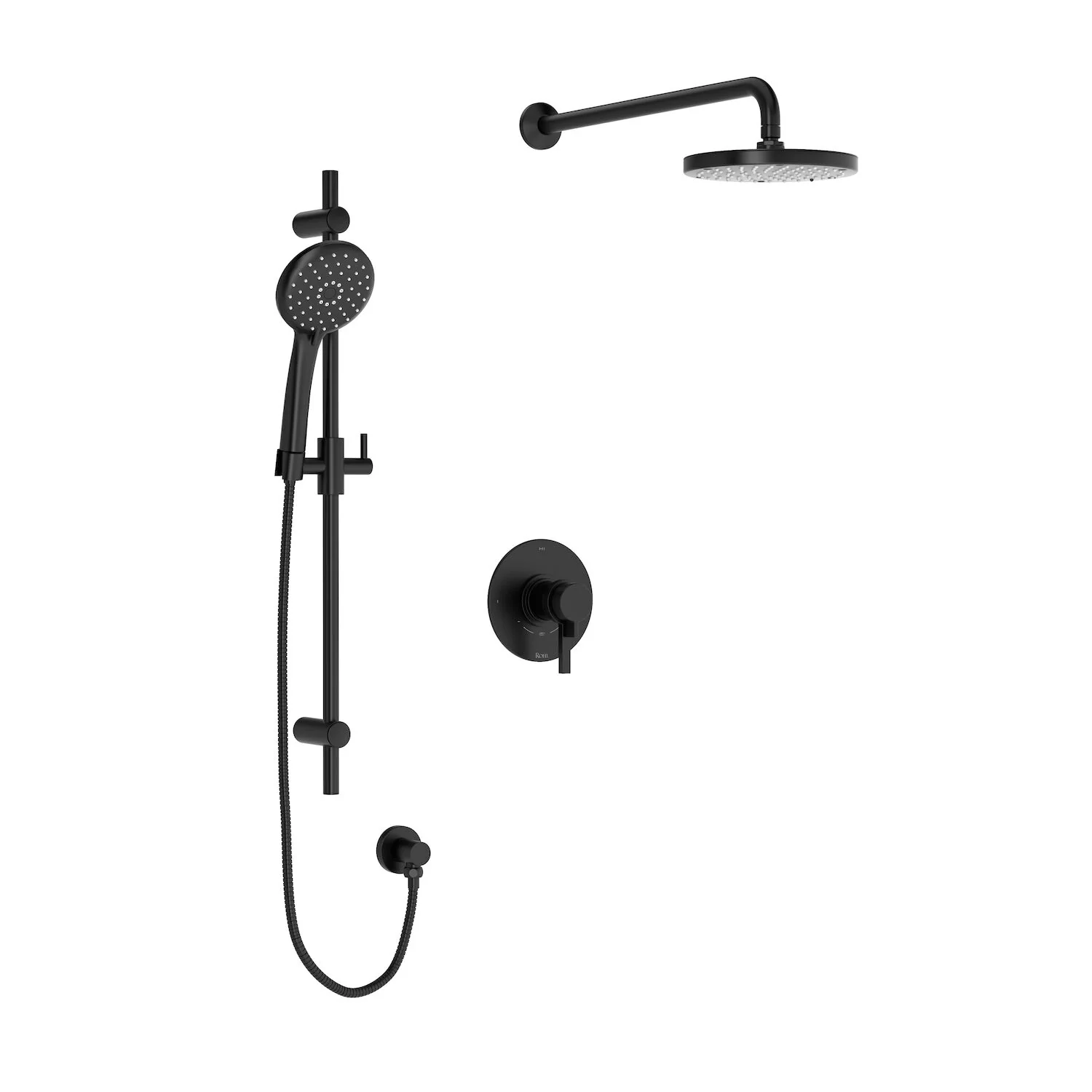 LOMBARDIA 1/2" THERMOSTATIC & PRESSURE BALANCE 3 FUNCTION SYSTEM TRIM WITH INTEGRATED VOLUME CONTROL - Image 2
