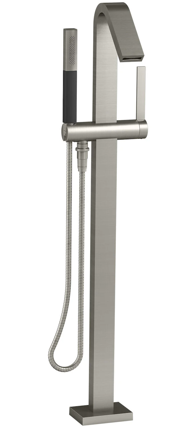 LOURE® FLOOR MOUNT BATH FILLER TRIM WITH HANDSHOWER - Image 2