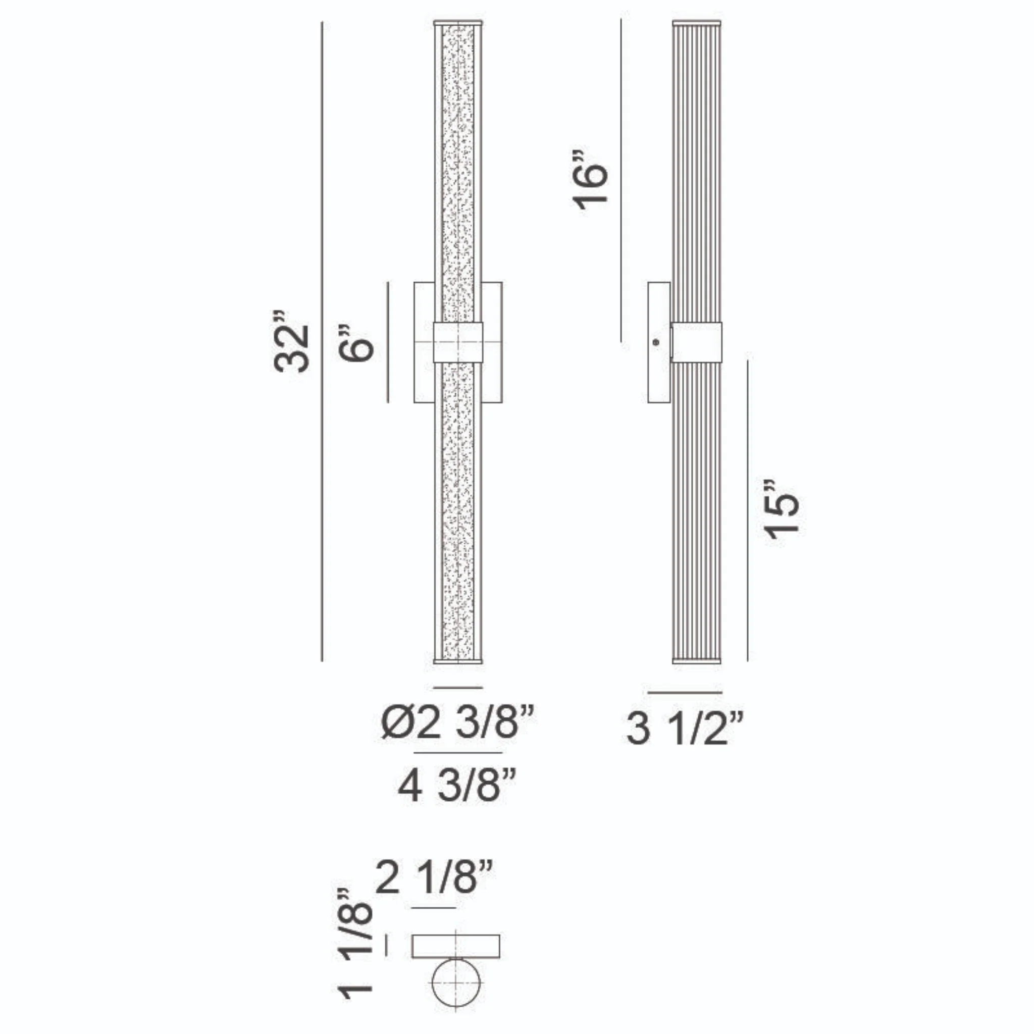 MACIE 1-LIGHT LED VANITY SCONCE (MULTIPLE SIZES) - Image 10