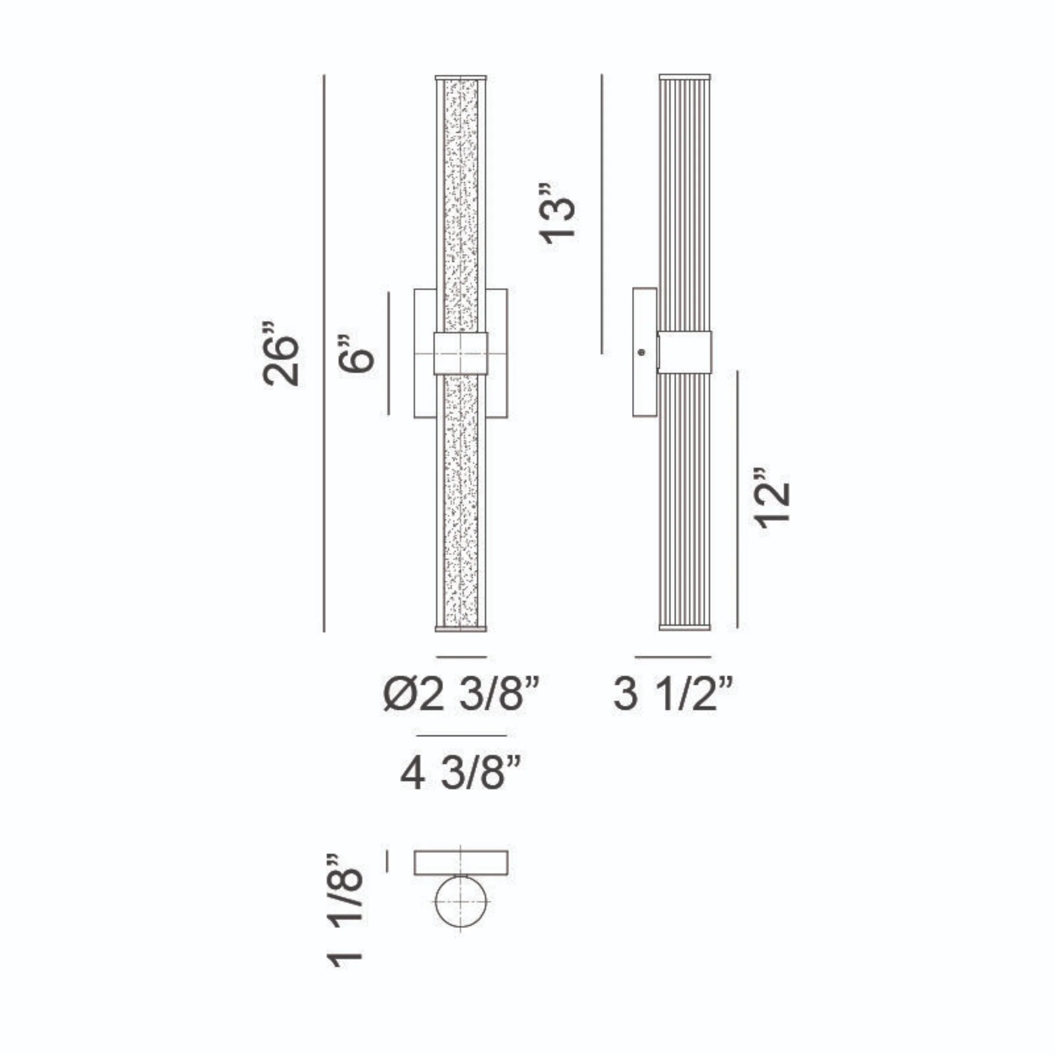 MACIE 1-LIGHT LED VANITY SCONCE (MULTIPLE SIZES) - Image 9